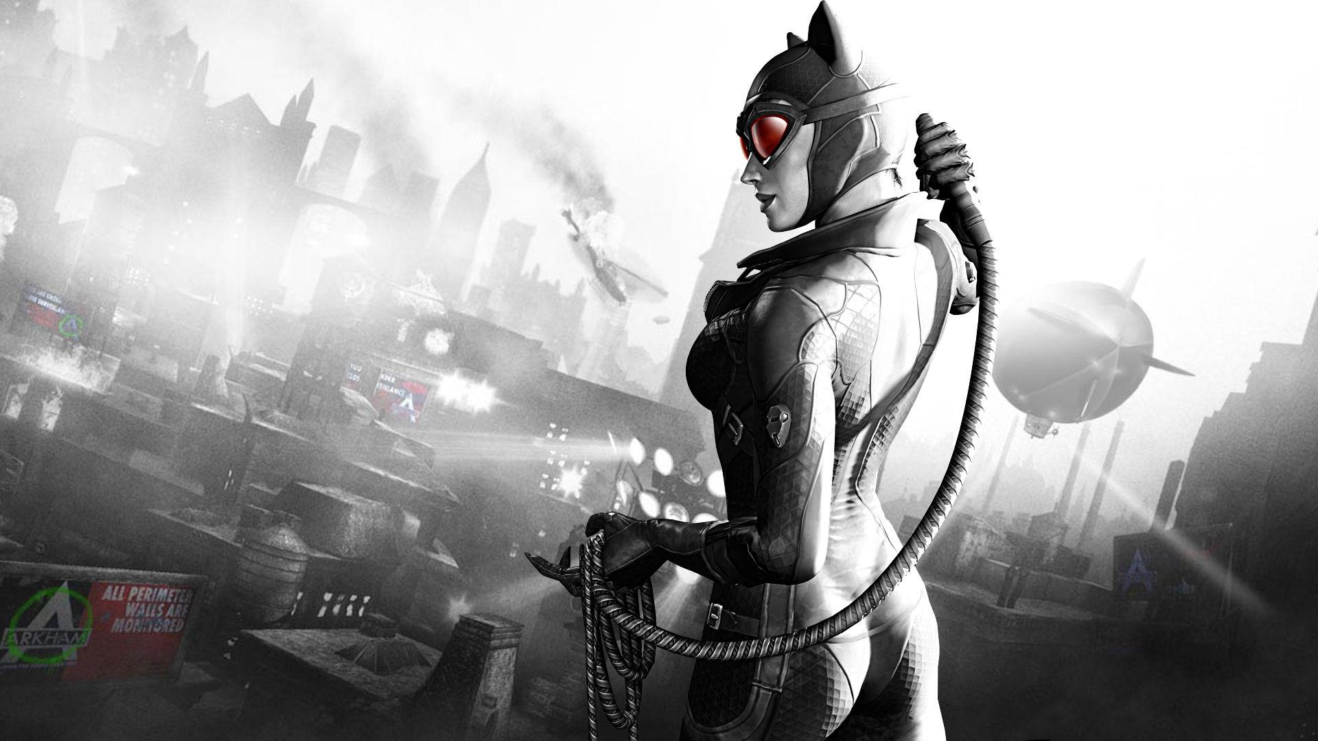 Baixar papel de parede para celular de Batman: Arkham City, Mulher Gato, Homem Morcego, Videogame gratuito.