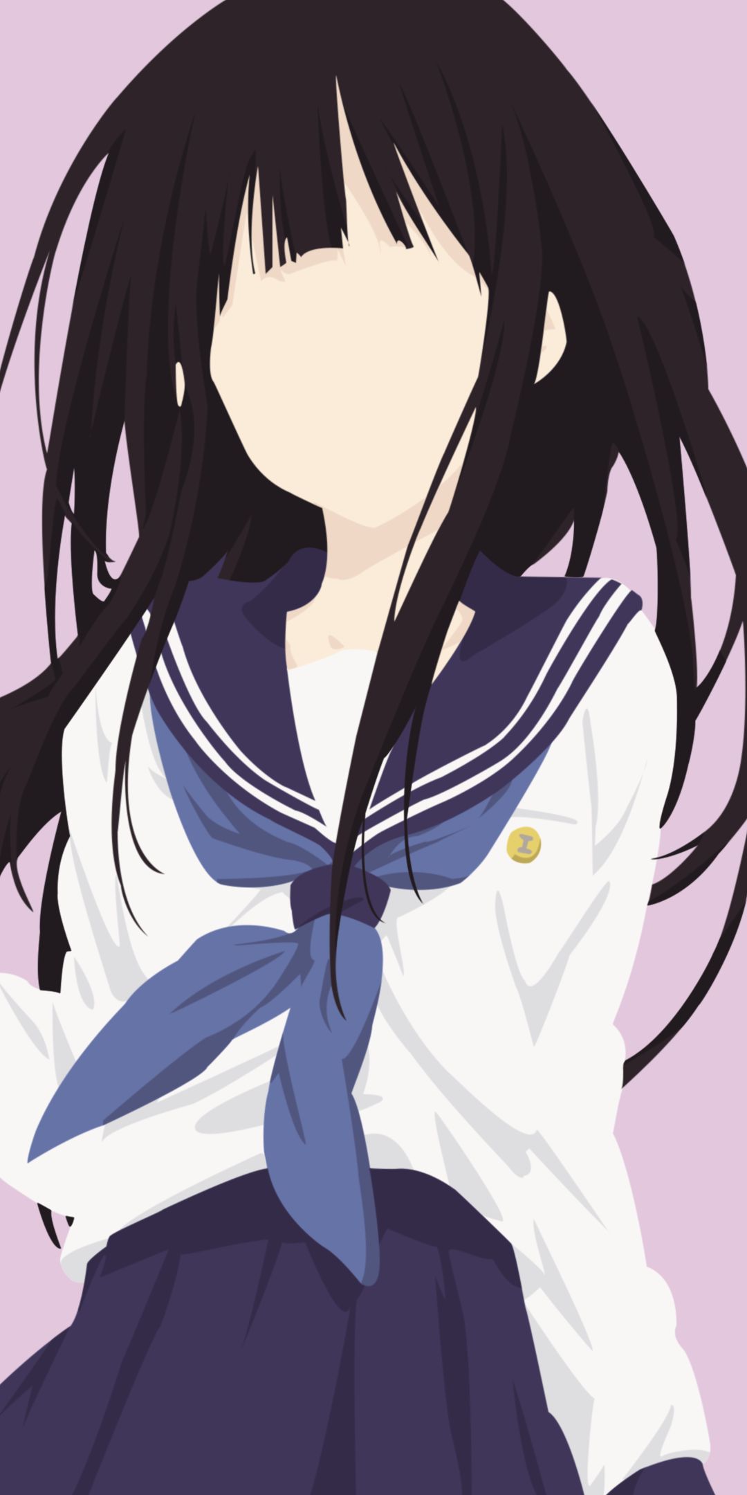 Download mobile wallpaper Anime, Minimalist, Eru Chitanda, Hyouka for free.