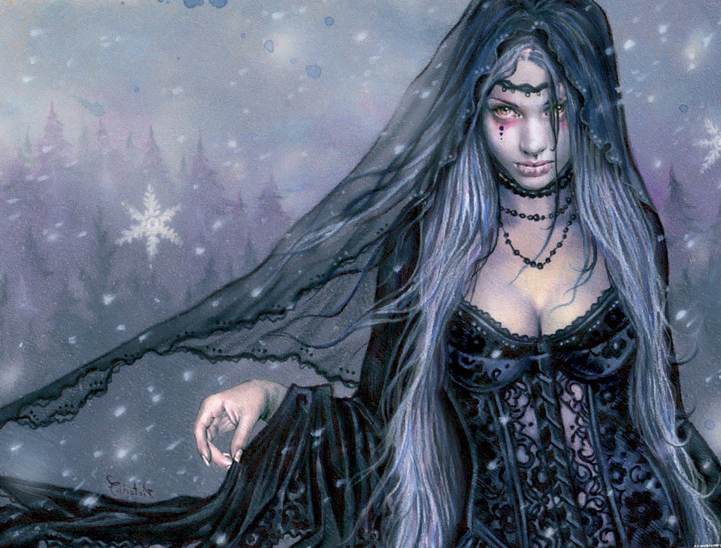 Free download wallpaper Fantasy, Gothic, Dark, Women on your PC desktop