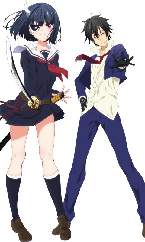 anime, armed girl's machiavellism, rin onigawara, busou shoujo machiavellianism, fudou nomura