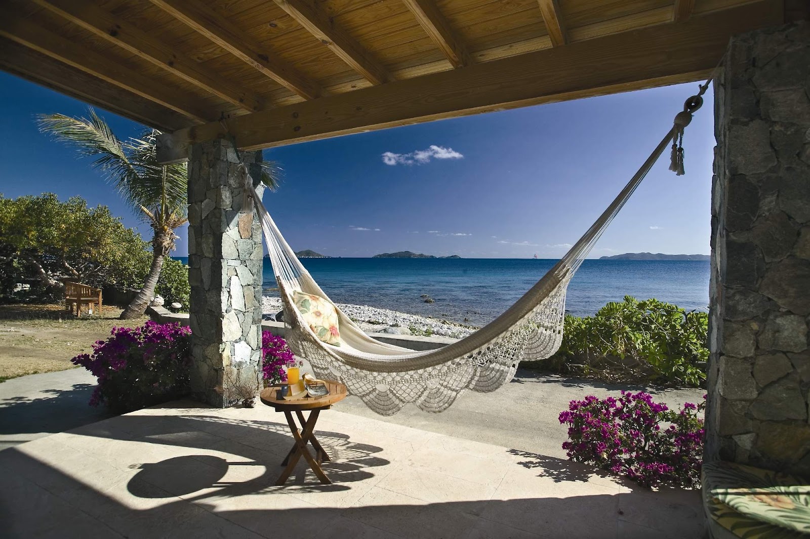 man made, hammock, beach, ocean