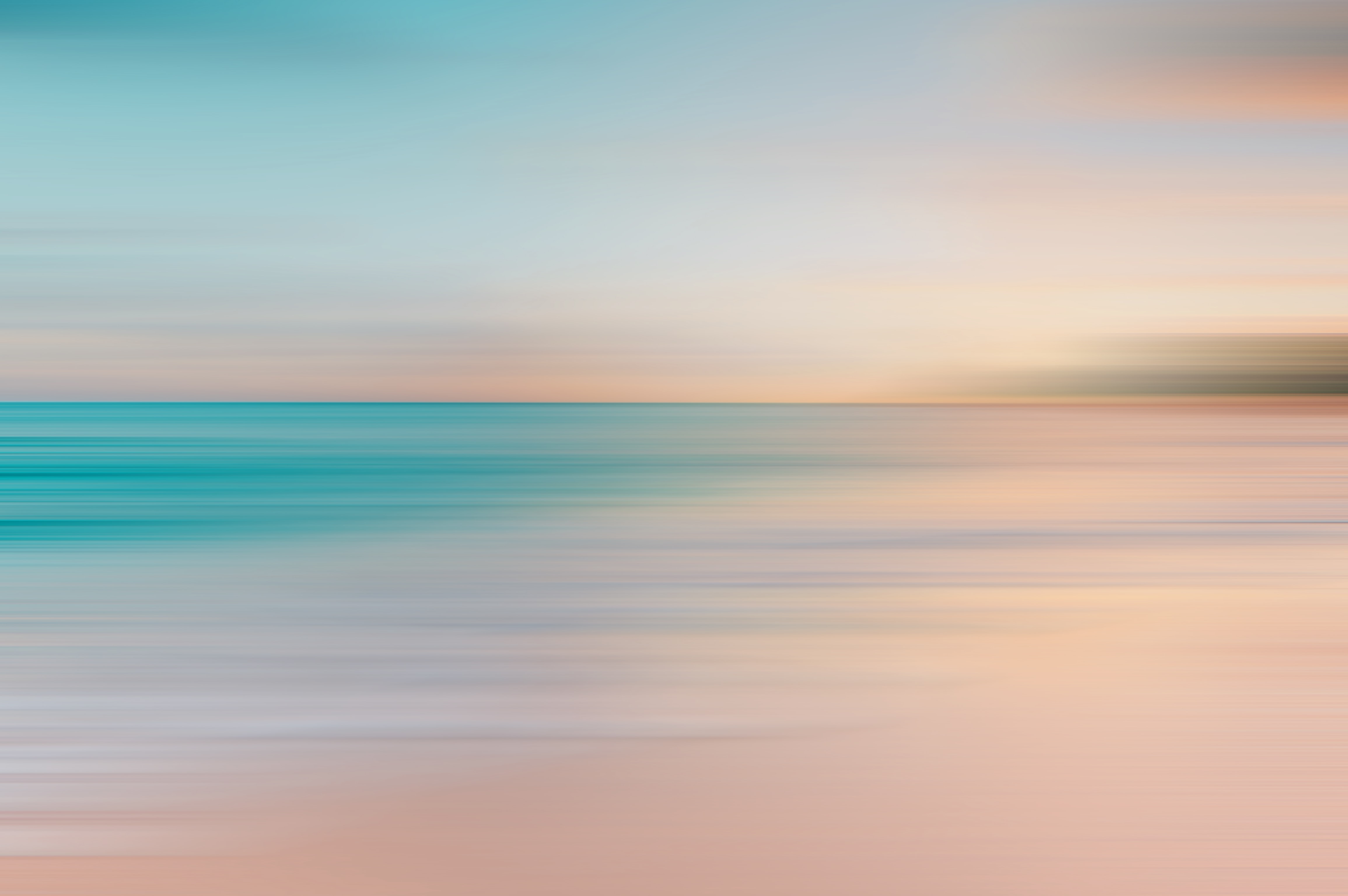 Download mobile wallpaper Distortion, Water, Sky, Horizon, Nature for free.