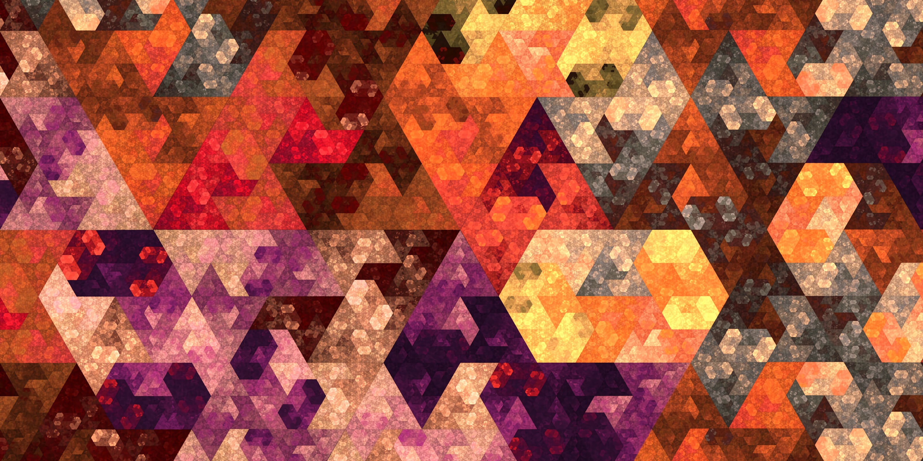 geometry, abstract, multicolored, motley, mosaic