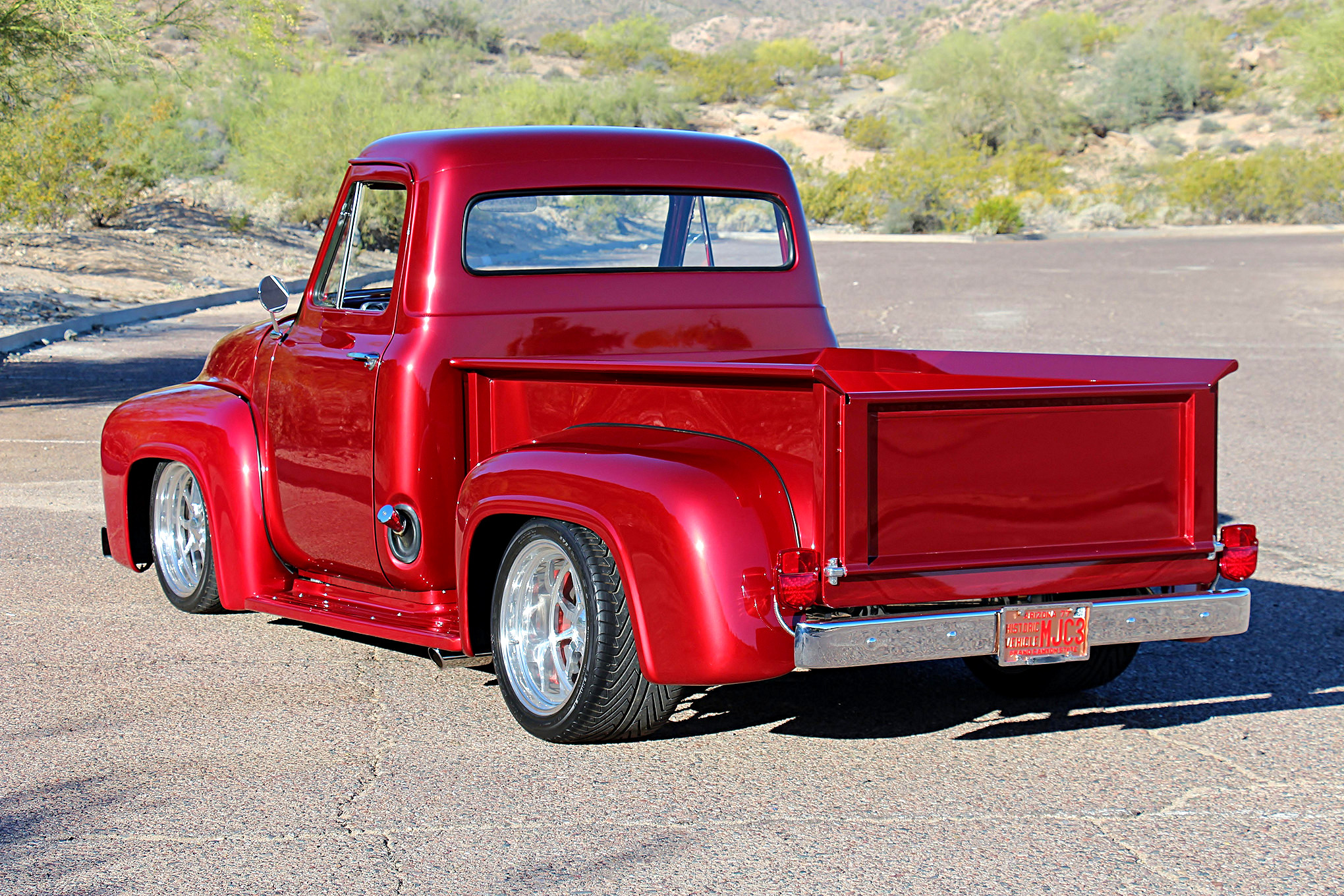 Free download wallpaper Vehicles, Hot Rod, 1955 Ford F 100 on your PC desktop