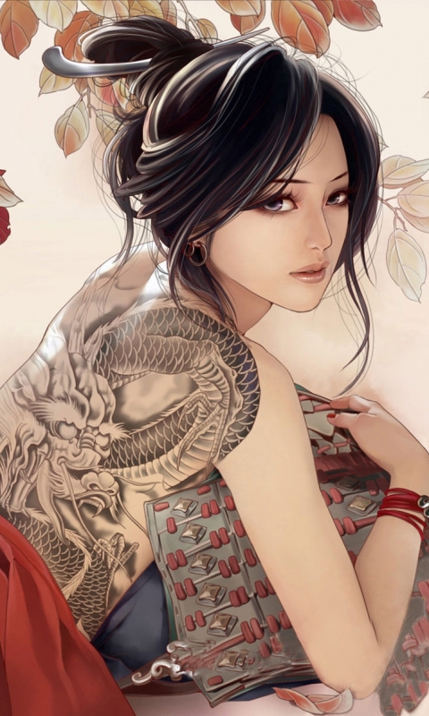 Download mobile wallpaper Tattoo, Video Game, Jx Online for free.
