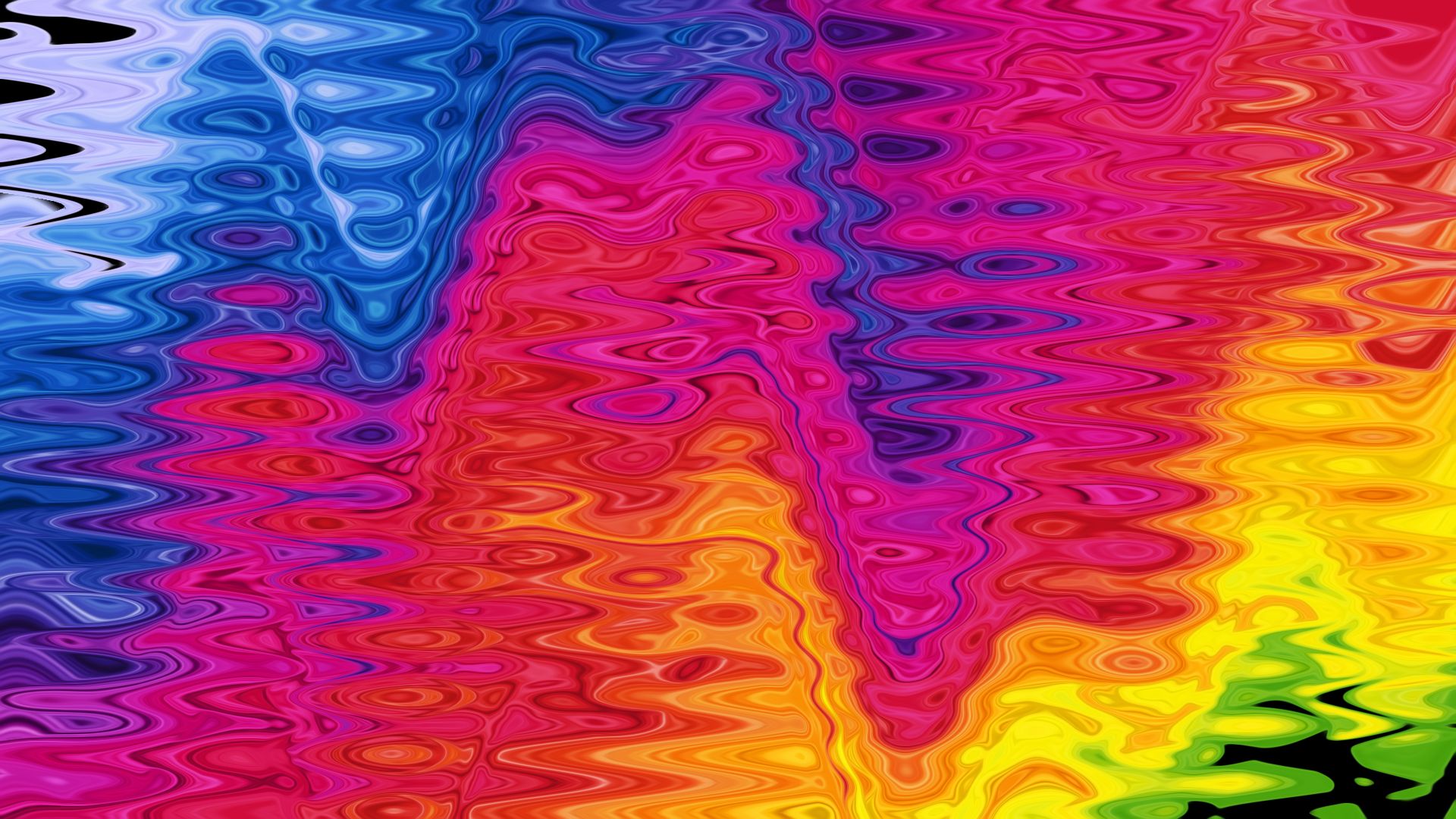 rainbow, abstract, colors, colorful, red, ripple, wave HD wallpaper
