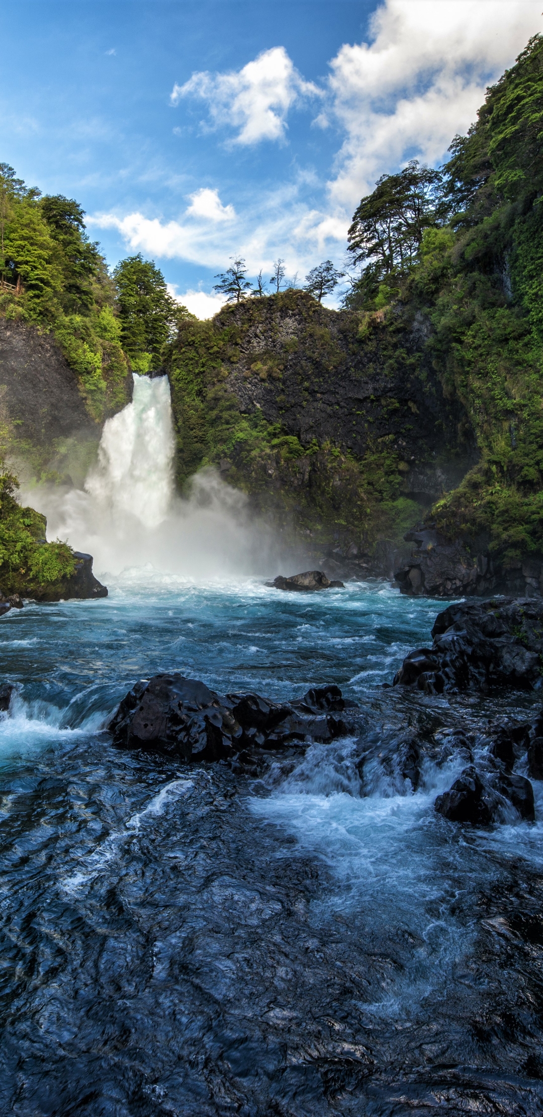 Descarga gratuita de fondo de pantalla para móvil de Cascadas, Rio, Cascada, Río, Tierra/naturaleza.