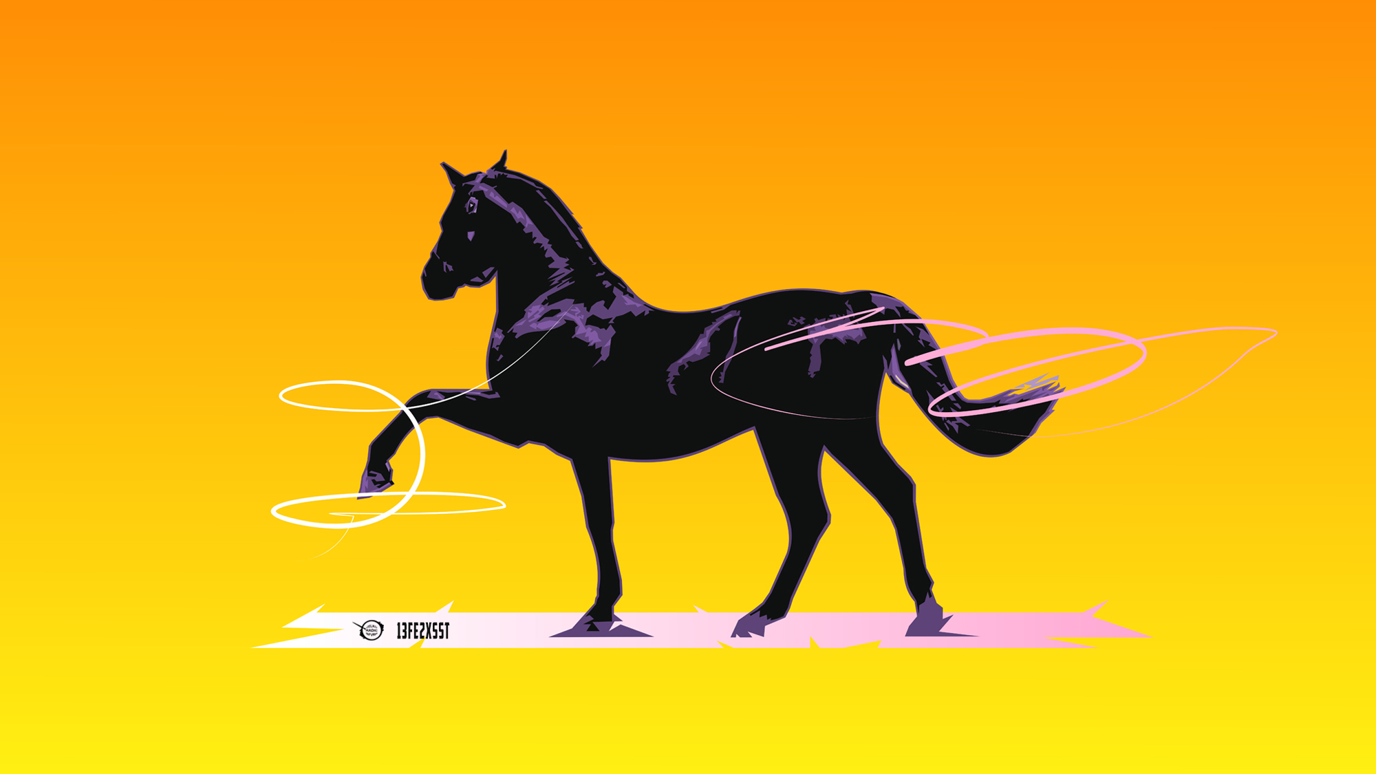 PCデスクトップに動物, 馬, カラフル画像を無料でダウンロード