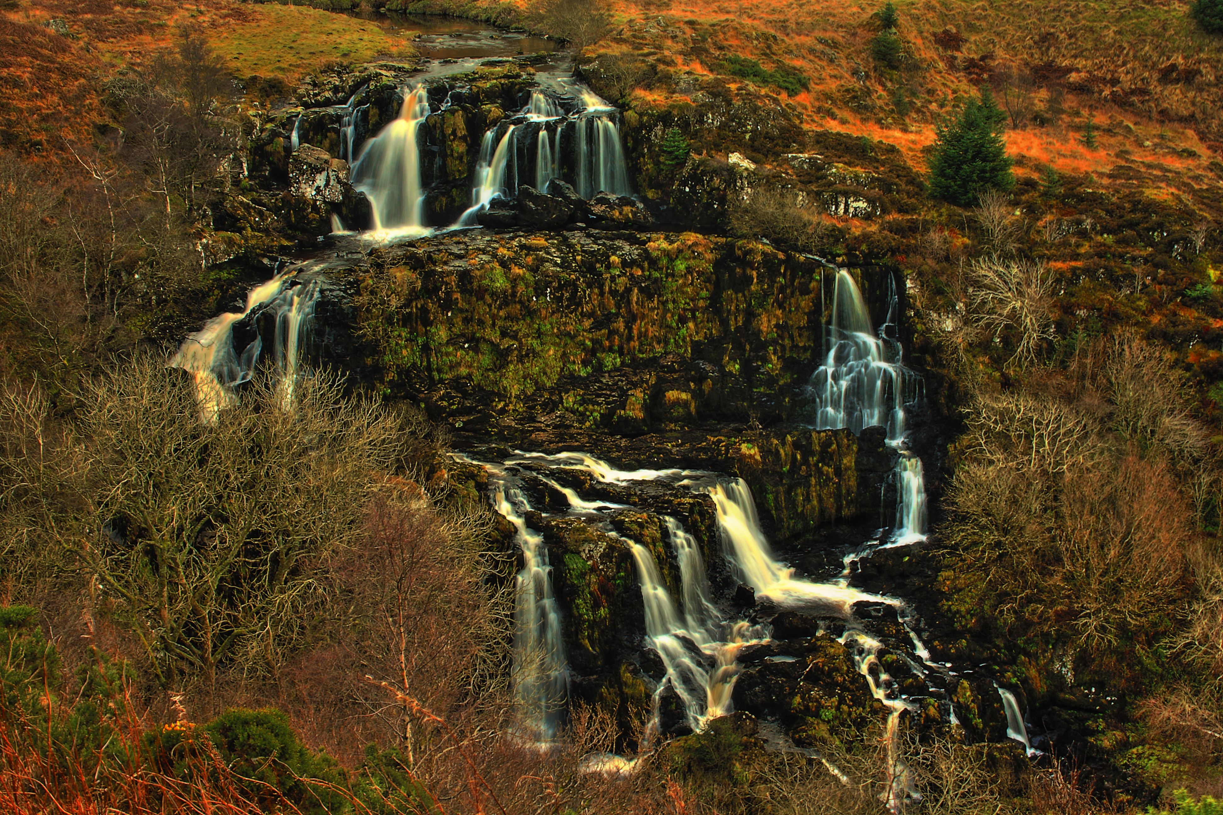 Download mobile wallpaper Waterfalls, Waterfall, Earth, Loup Of Fintry Waterfall for free.