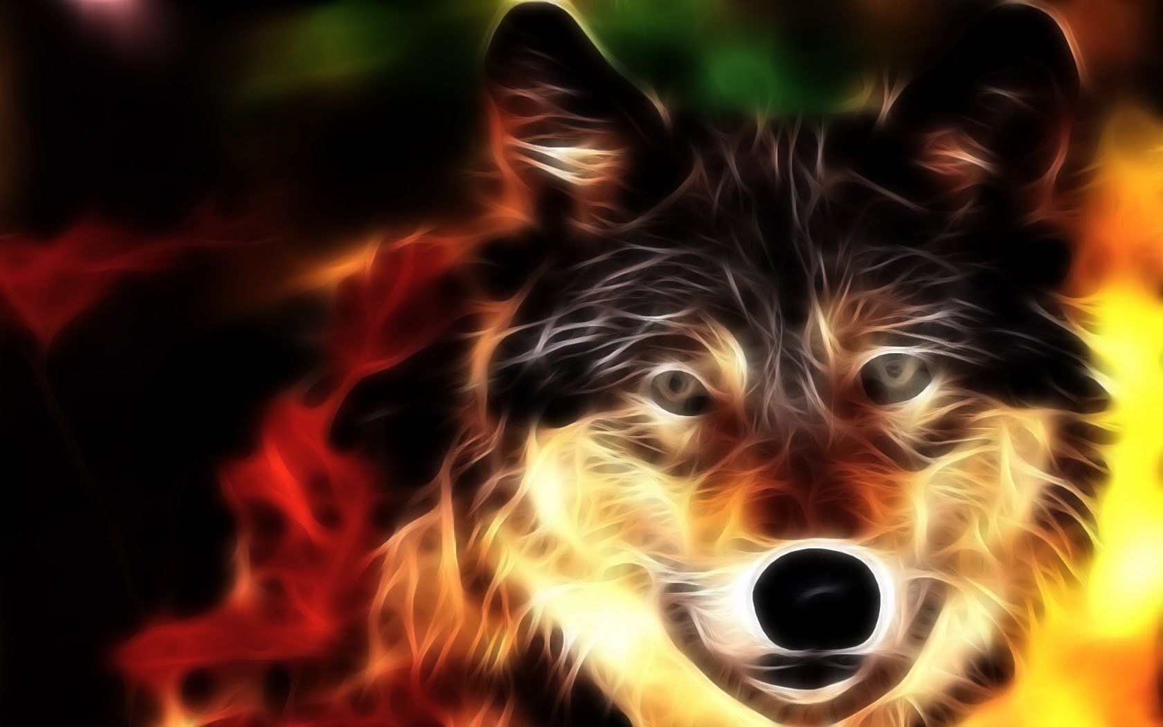PCデスクトップに動物, アート, オオカミ画像を無料でダウンロード