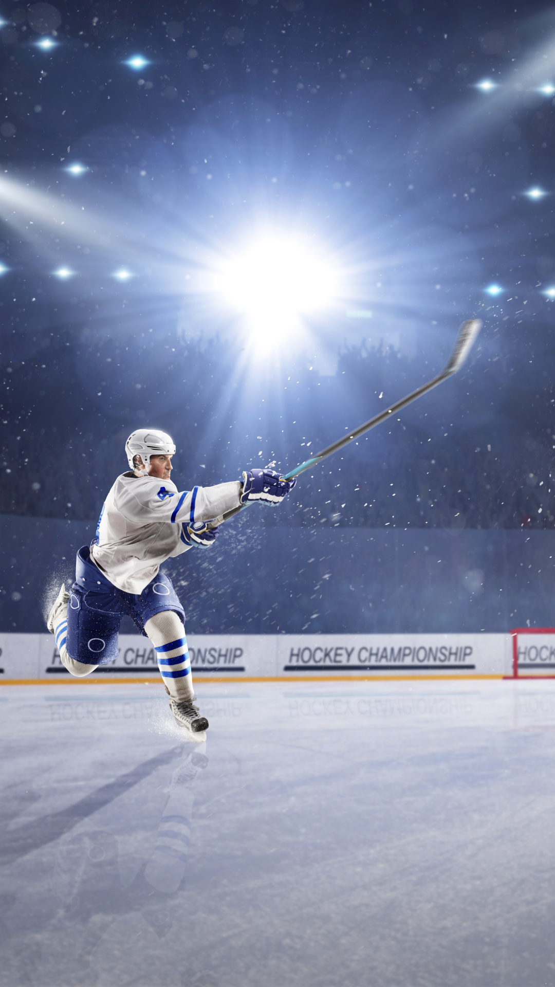 Handy-Wallpaper Sport, Eishockey, Licht kostenlos herunterladen.