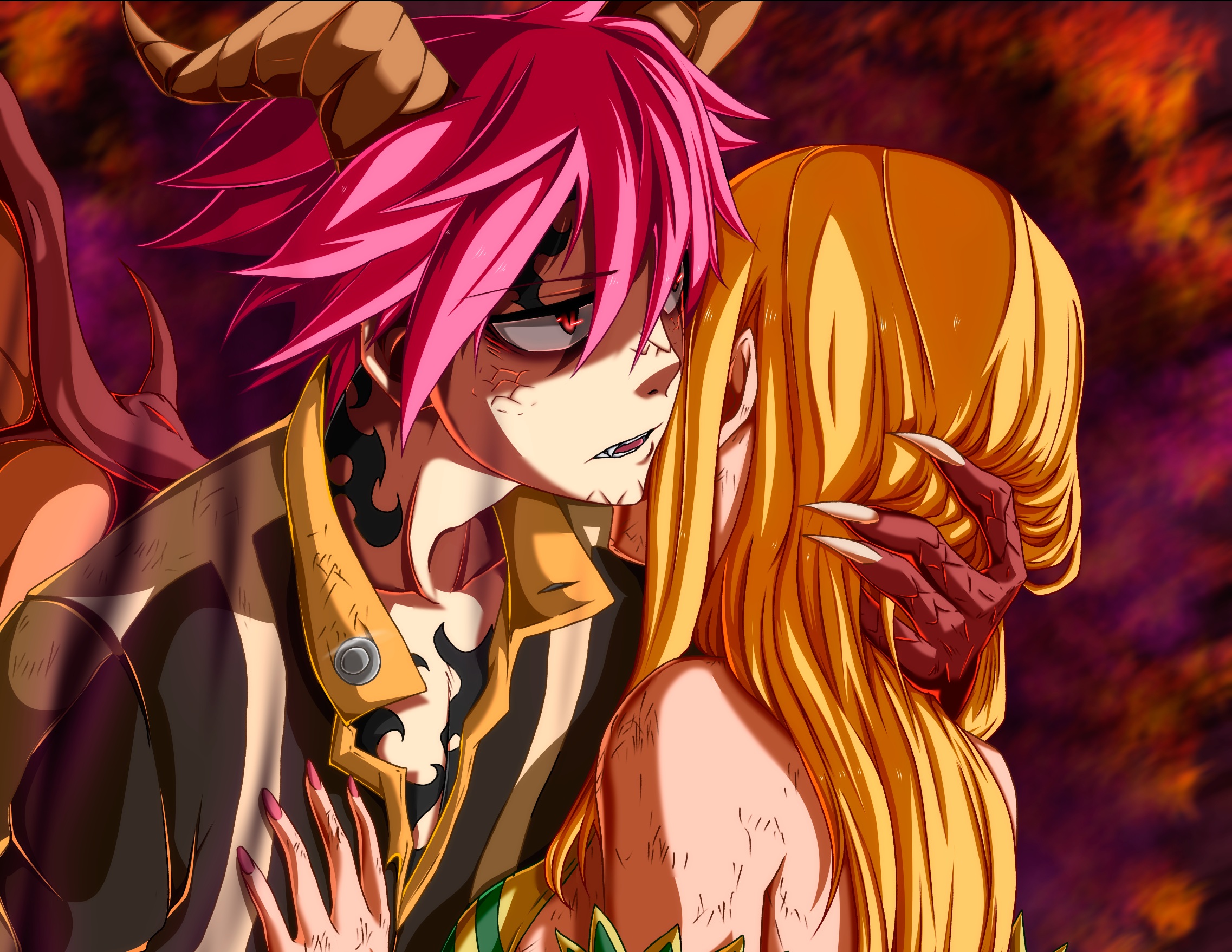 Baixar papel de parede para celular de Anime, Fairy Tail, Lucy Heartfilia, Natsu Dragneel gratuito.