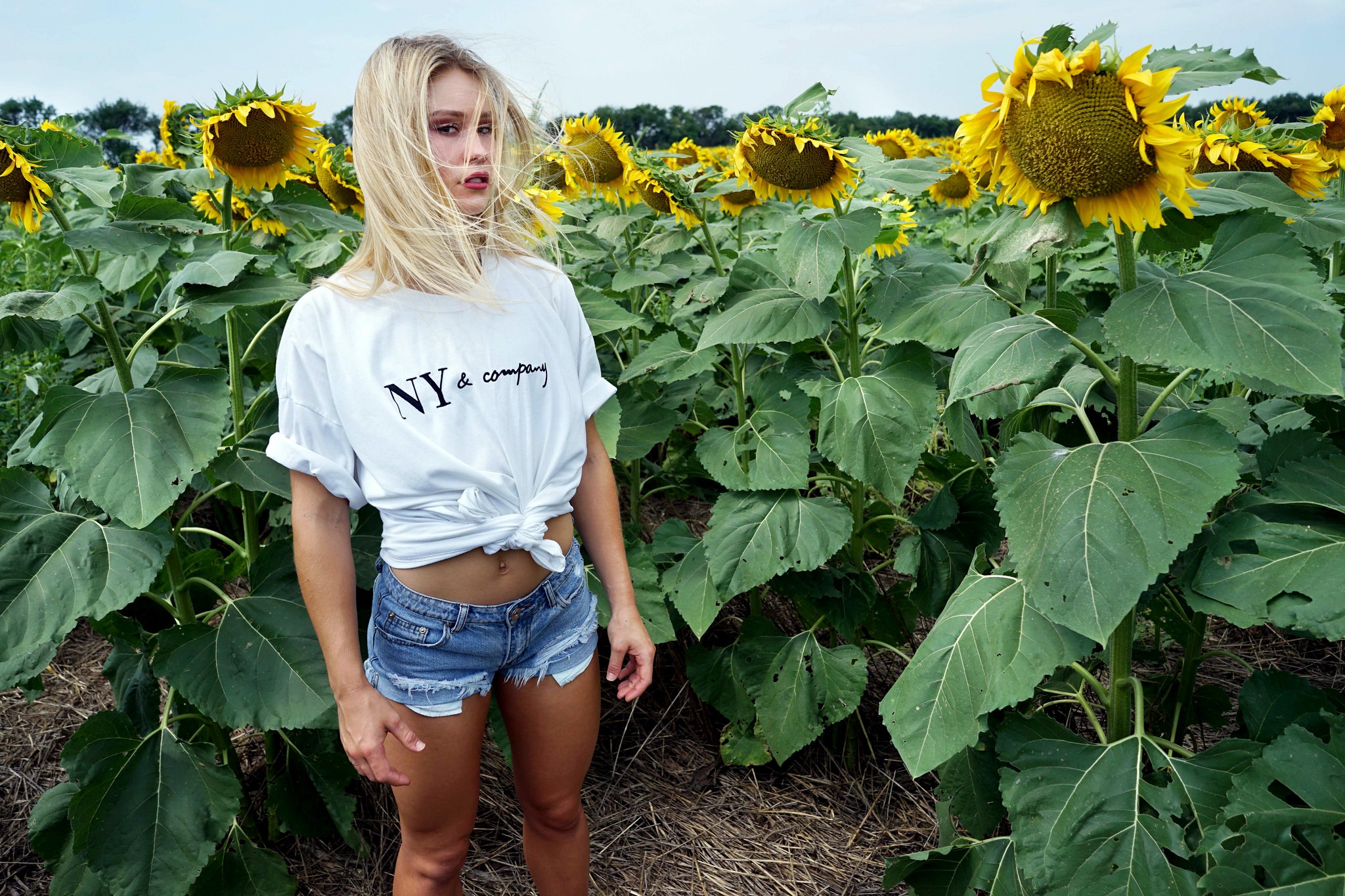 Téléchargez gratuitement l'image Blond, Tournesol, Shorts, Femmes, Top Model, Rouge À Lèvres sur le bureau de votre PC