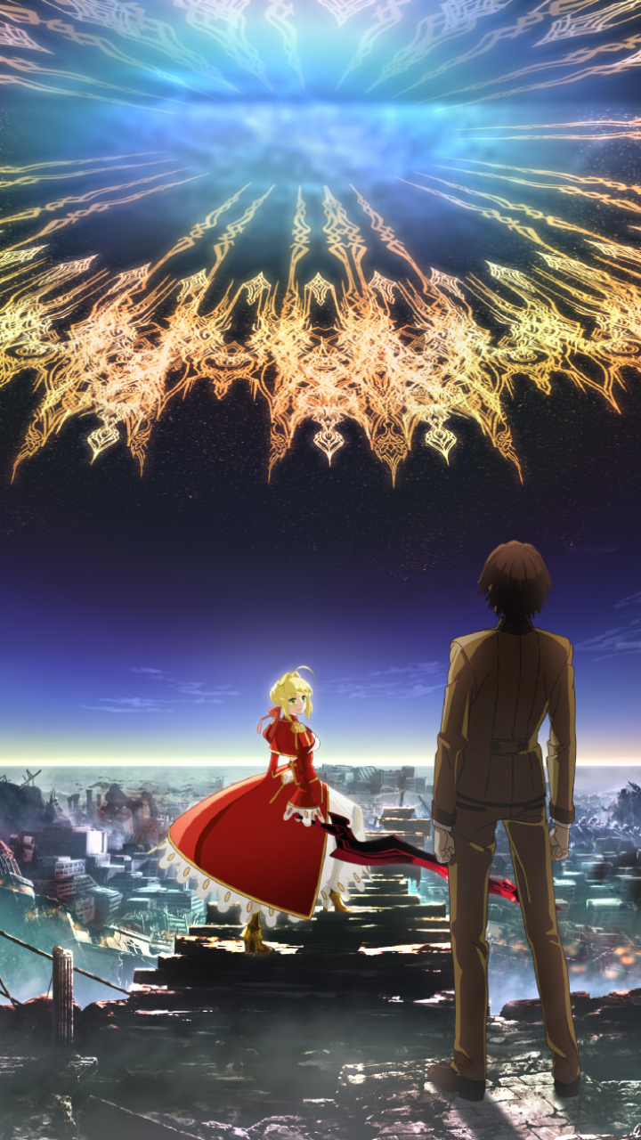 Download mobile wallpaper Anime, Red Saber, Fate/extra, Nero Claudius, Hakuno Kishinami, Fate Series for free.