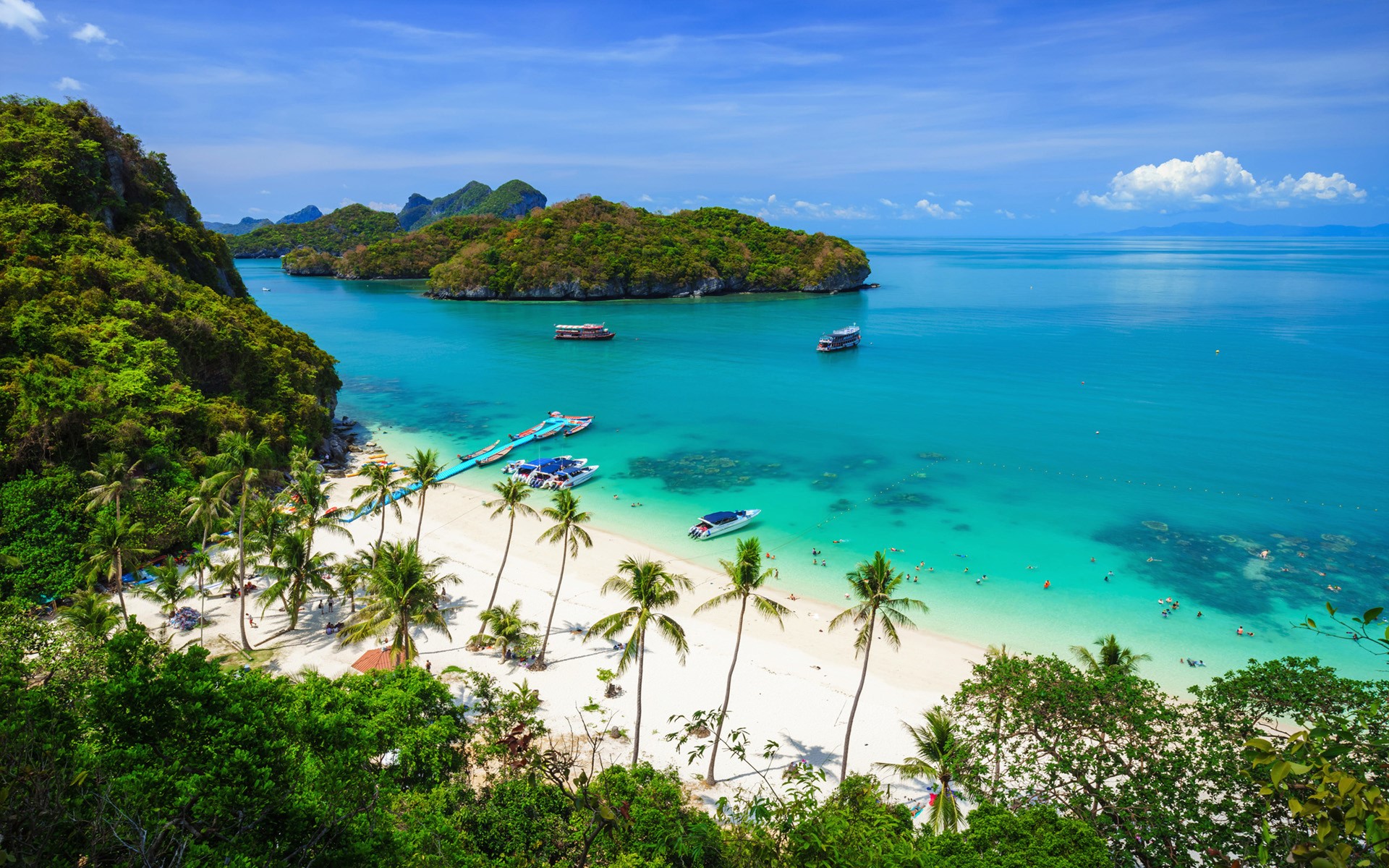 Baixe gratuitamente a imagem Mar, Praia, Horizonte, Árvore, Oceano, Terra, Barco, Tropical, Fotografia, Tailândia na área de trabalho do seu PC