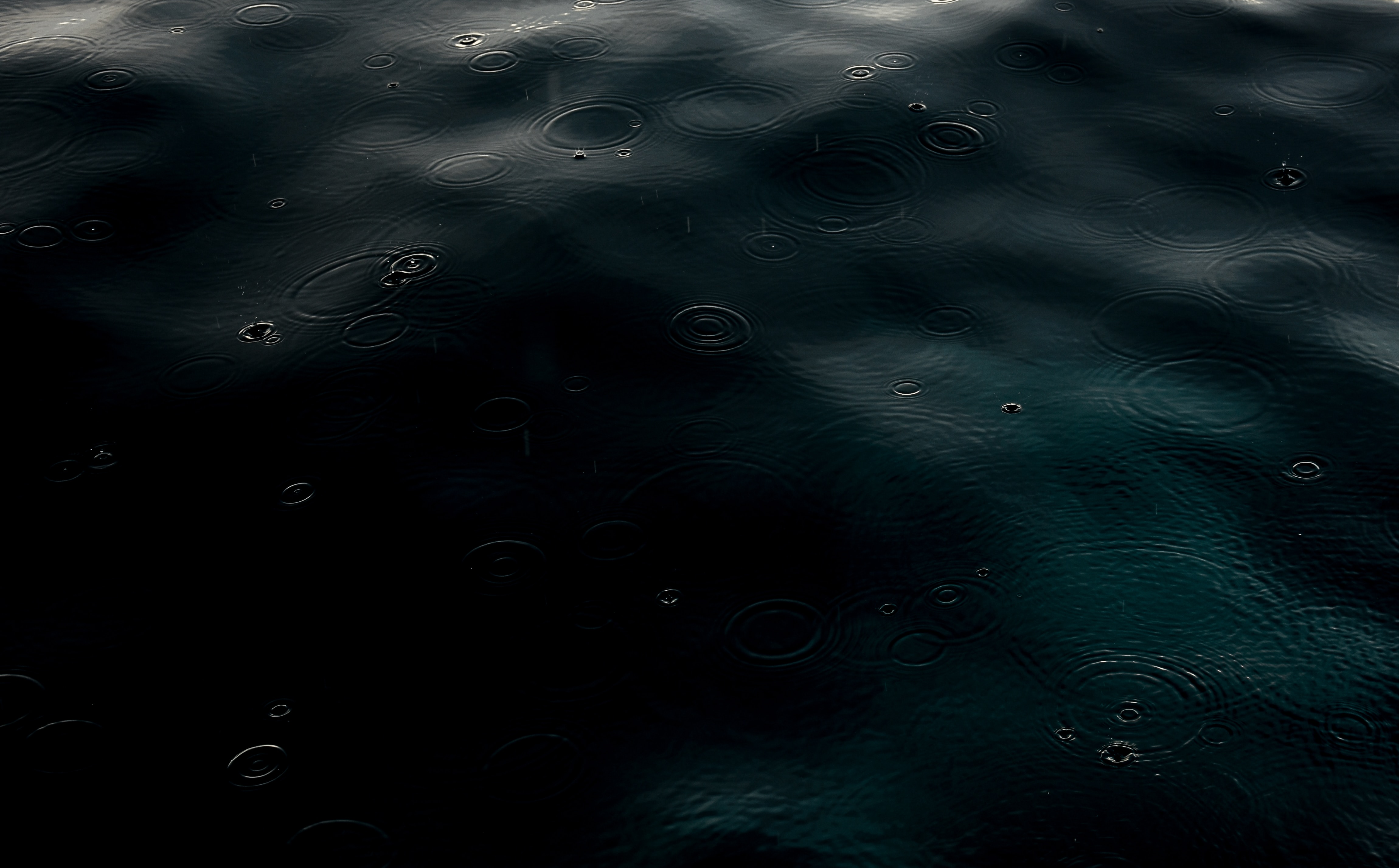 Download mobile wallpaper Waves, Water, Drops, Rain, Dark for free.