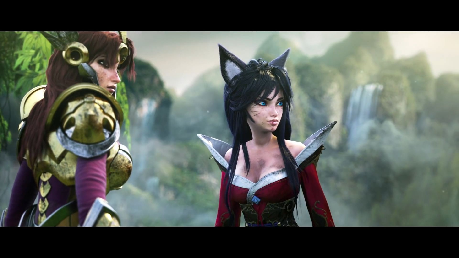 Download mobile wallpaper League Of Legends, Video Game, Leona (League Of Legends), Ahri (League Of Legends) for free.