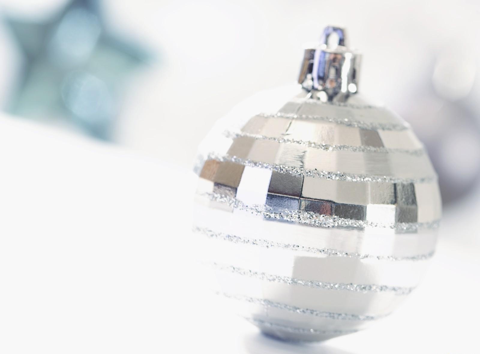 holidays, close up, ball, tinsel, christmas tree toy, sequins, silver