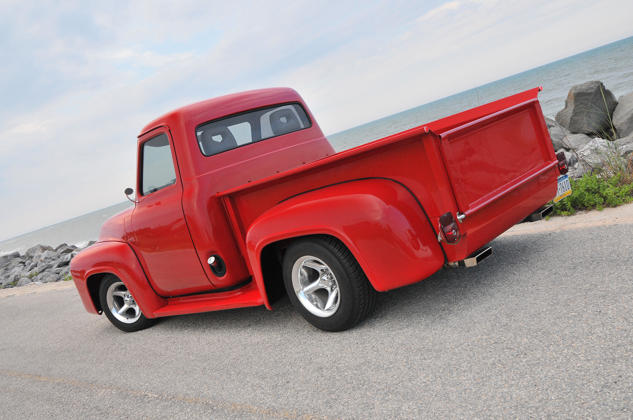 vehicles, ford f 100, 1955 ford f 100, hot rod, ford