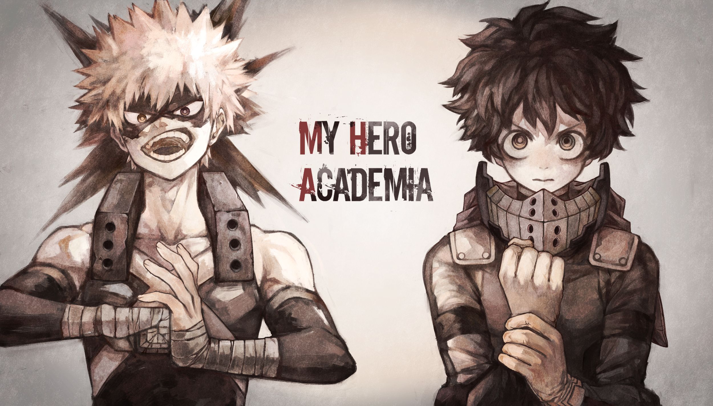 Download mobile wallpaper Anime, Izuku Midoriya, Katsuki Bakugou, My Hero Academia for free.