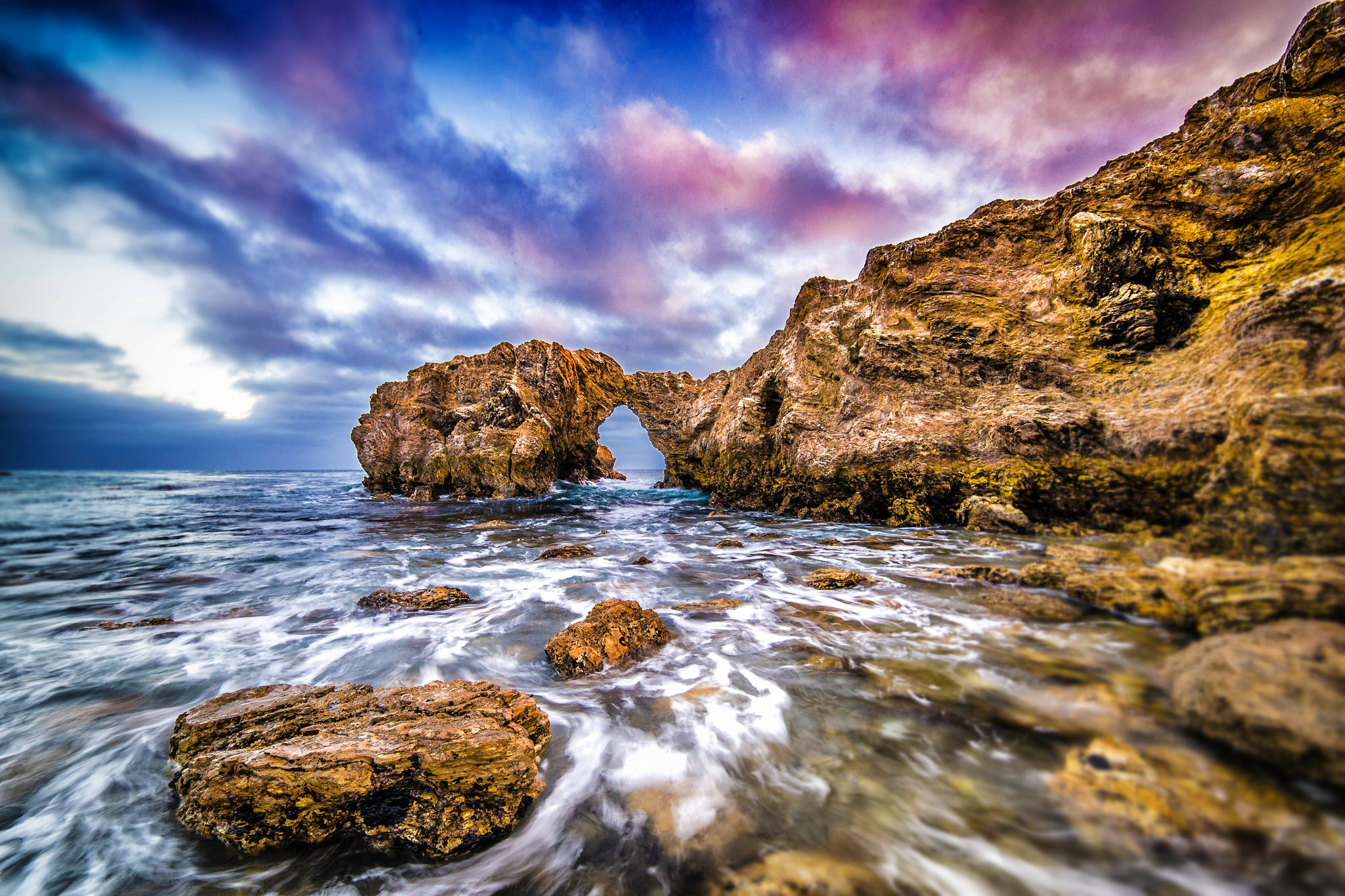 Laden Sie das Küste, Ozean, Wolke, Himmel, Sonnenuntergang, Erde/natur-Bild kostenlos auf Ihren PC-Desktop herunter