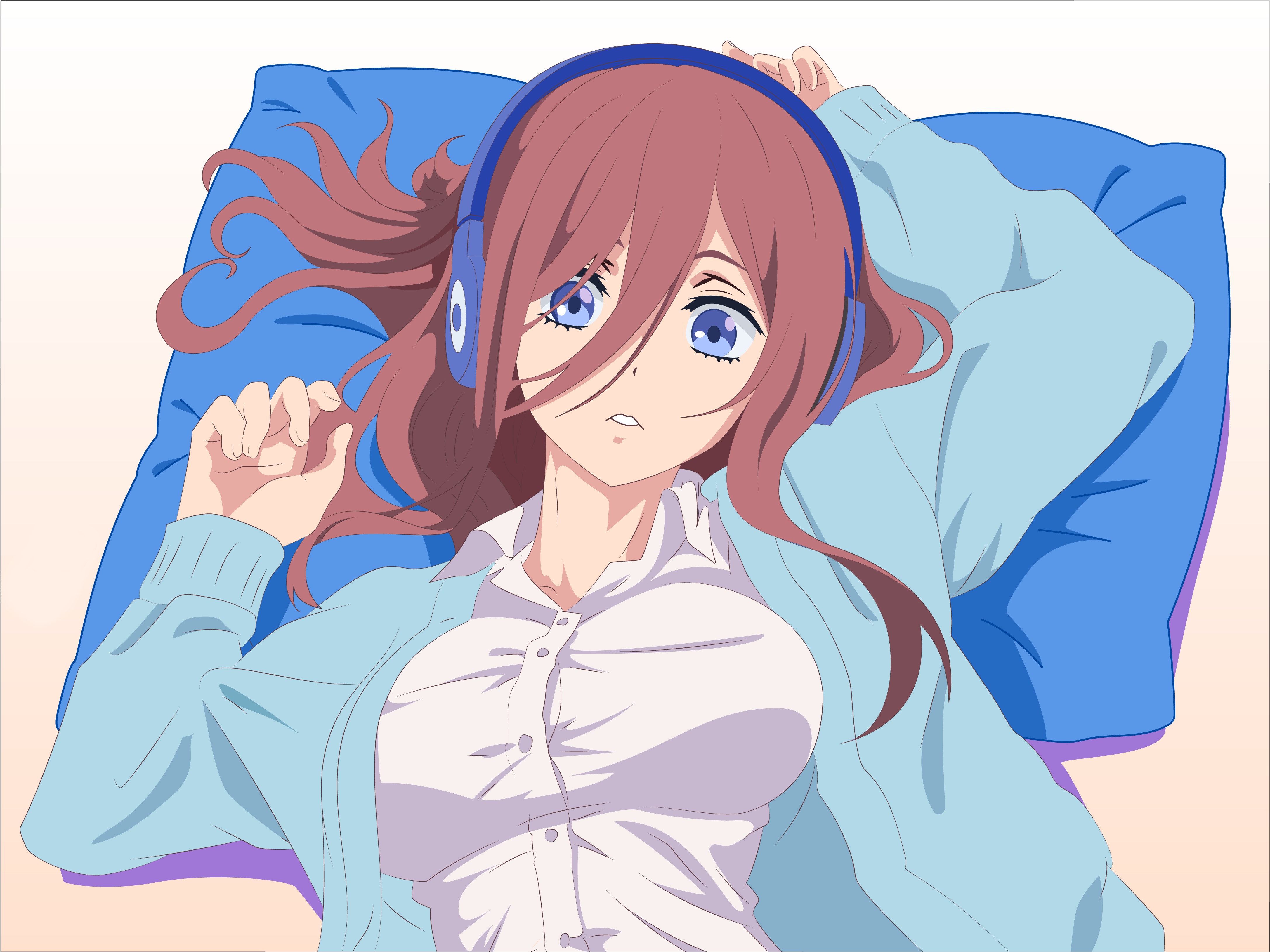 Free download wallpaper Anime, The Quintessential Quintuplets, Miku Nakano on your PC desktop
