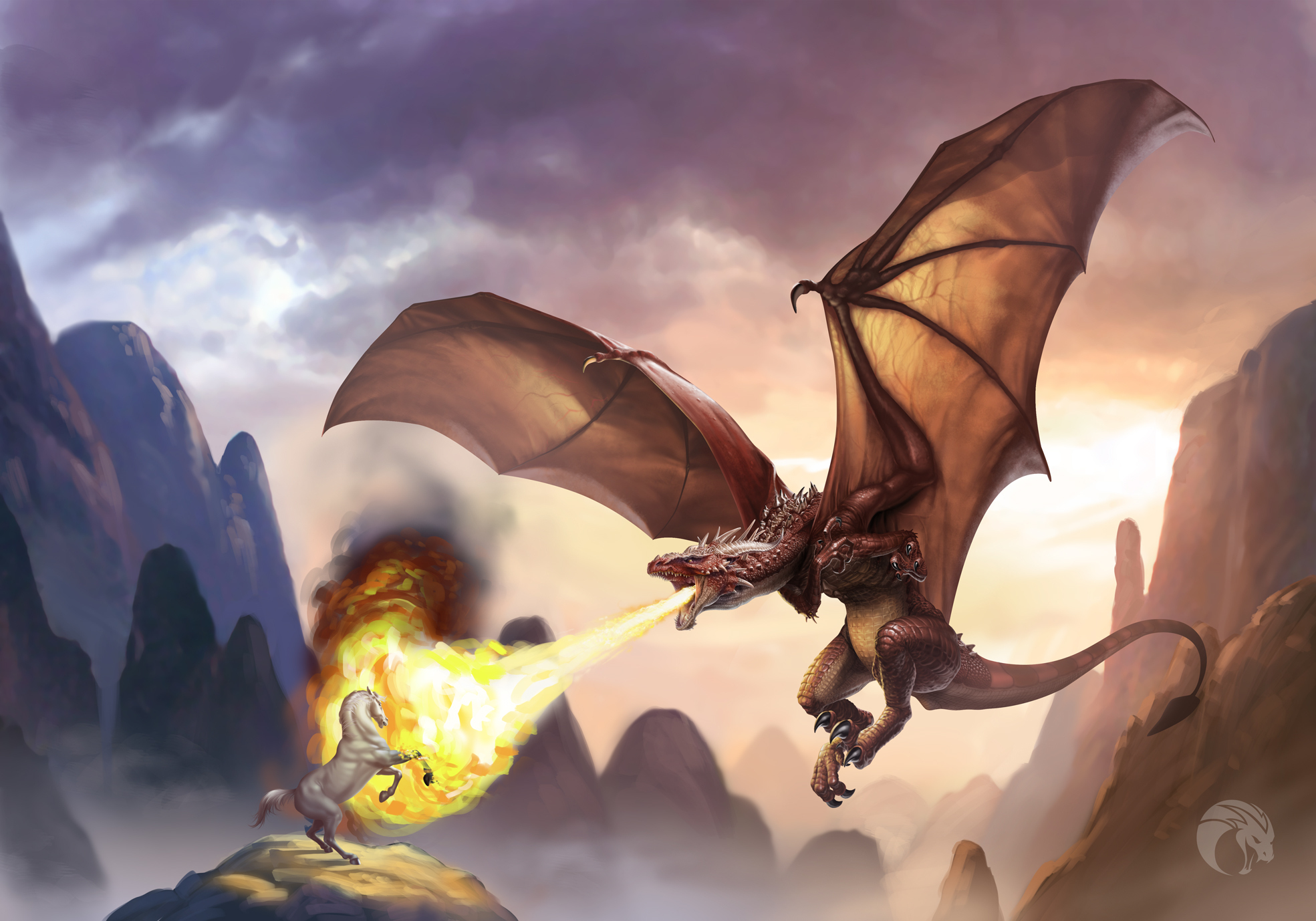 Free download wallpaper Fantasy, Dragon on your PC desktop