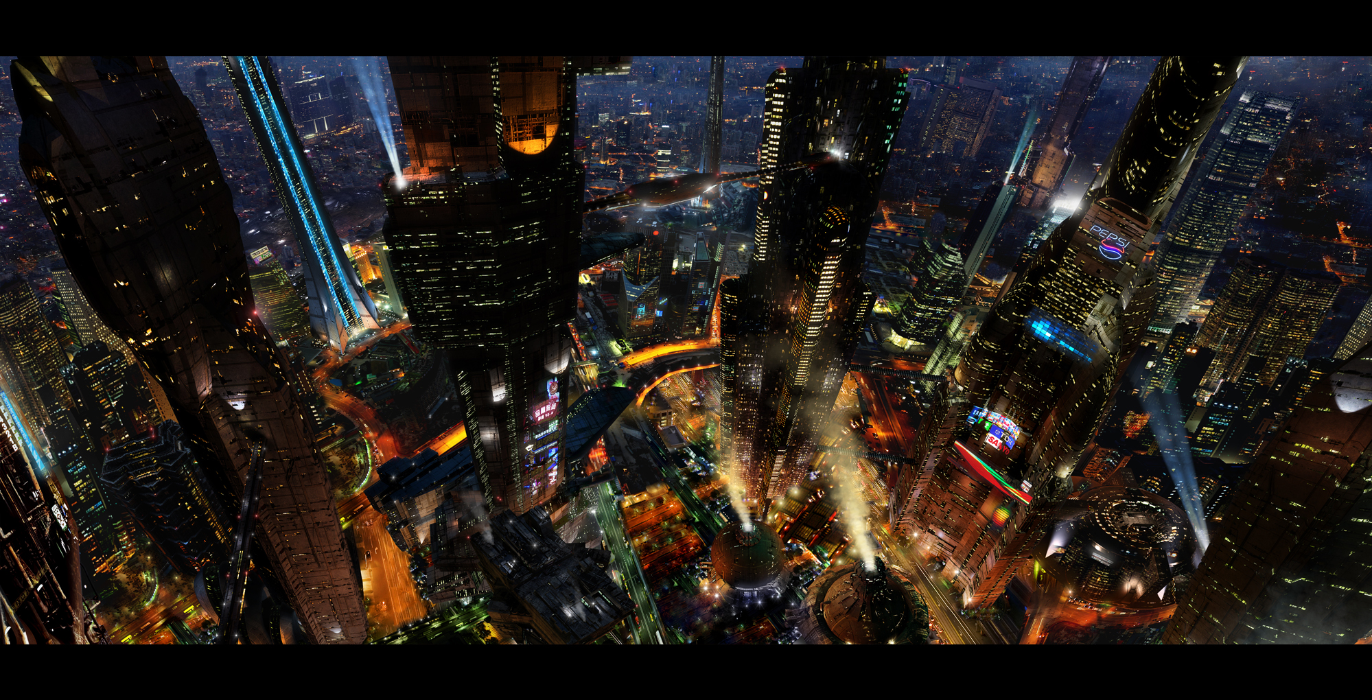 Free download wallpaper City, Sci Fi on your PC desktop
