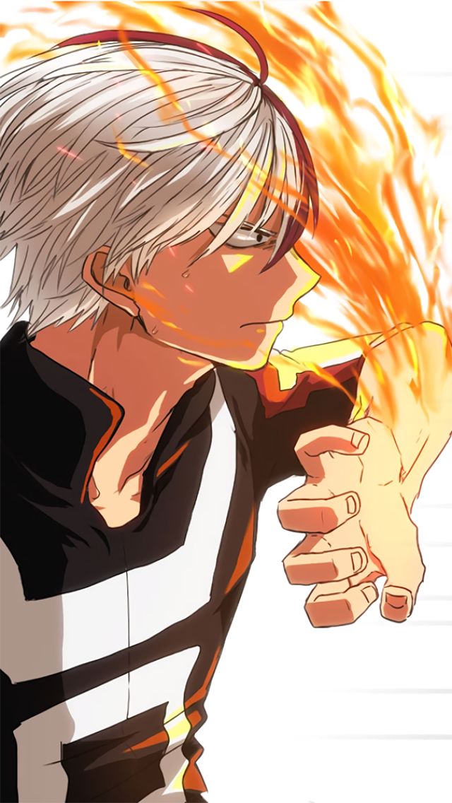 Handy-Wallpaper Animes, Shoto Todoroki, Boku No Hero Academia kostenlos herunterladen.