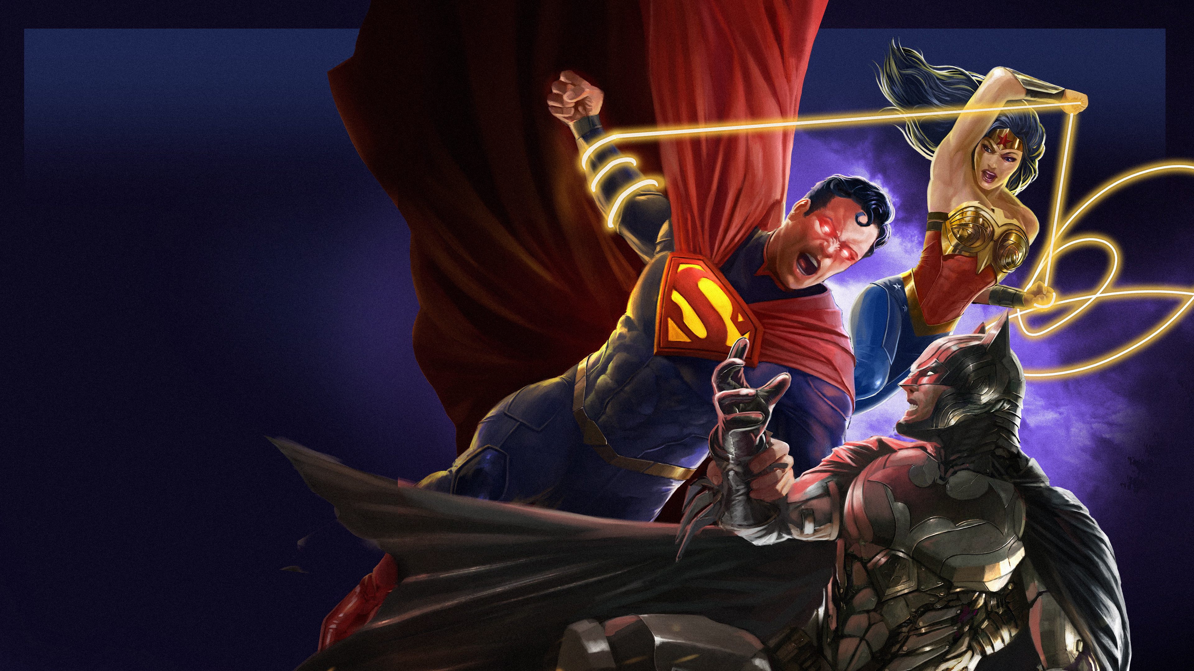 Download mobile wallpaper Batman, Superman, Movie, Dc Comics, Wonder Woman, Injustice for free.