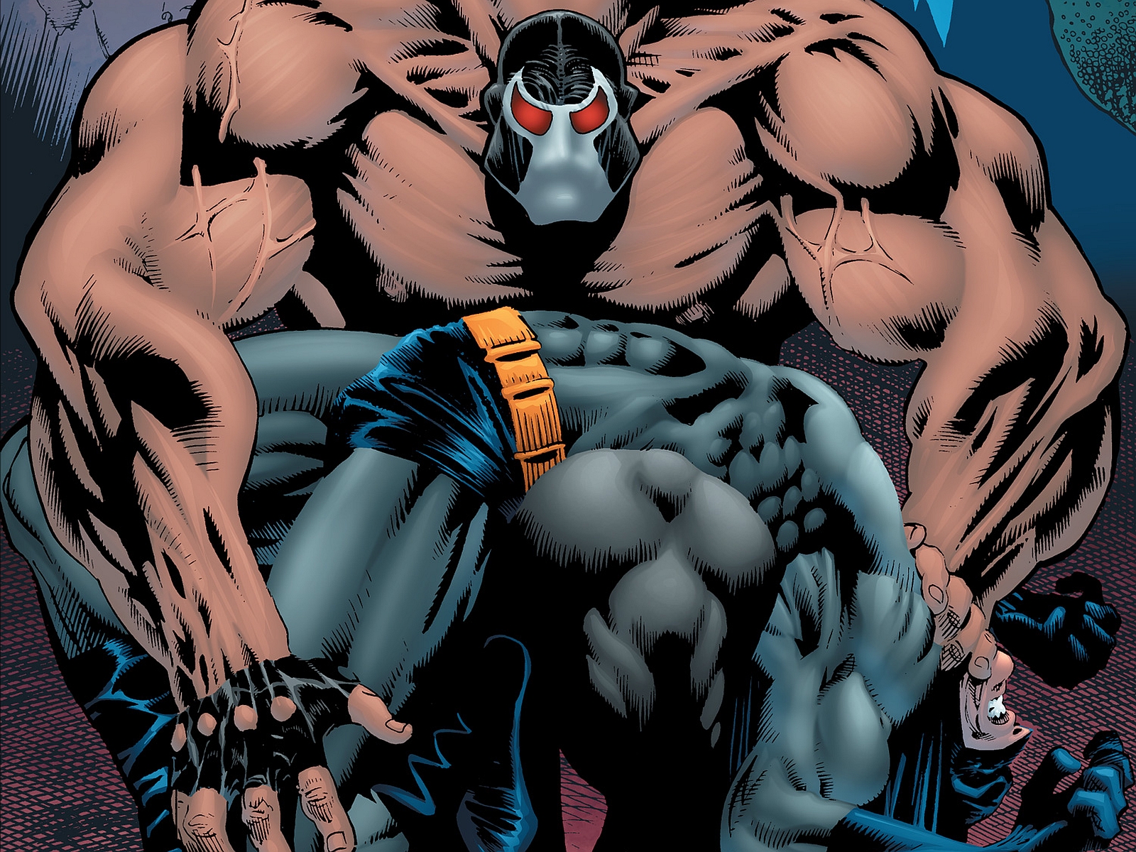 Скачать картинку Бэтмен: Падение Рыцаря, Бэйн (Dc Comics), Бэтмен, Комиксы в телефон бесплатно.