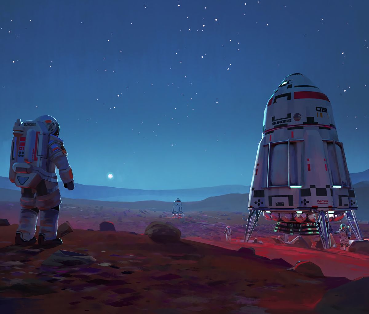 Laden Sie das Science Fiction, Mars, Astronaut-Bild kostenlos auf Ihren PC-Desktop herunter