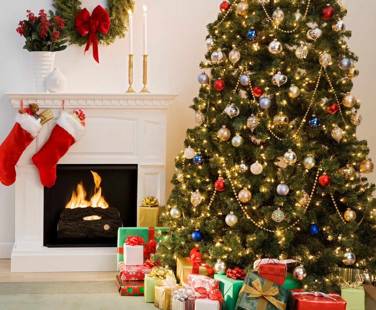 christmas xmas, holidays, new year, fir trees 2160p
