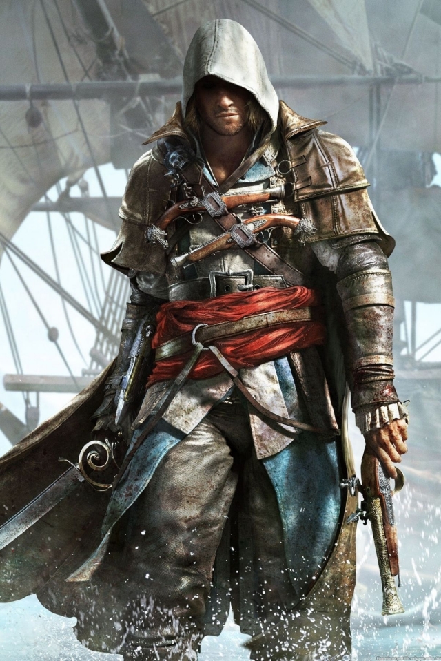 Handy-Wallpaper Computerspiele, Assassin's Creed, Assassin's Creed Iv: Black Flag, Eduard Kenway kostenlos herunterladen.