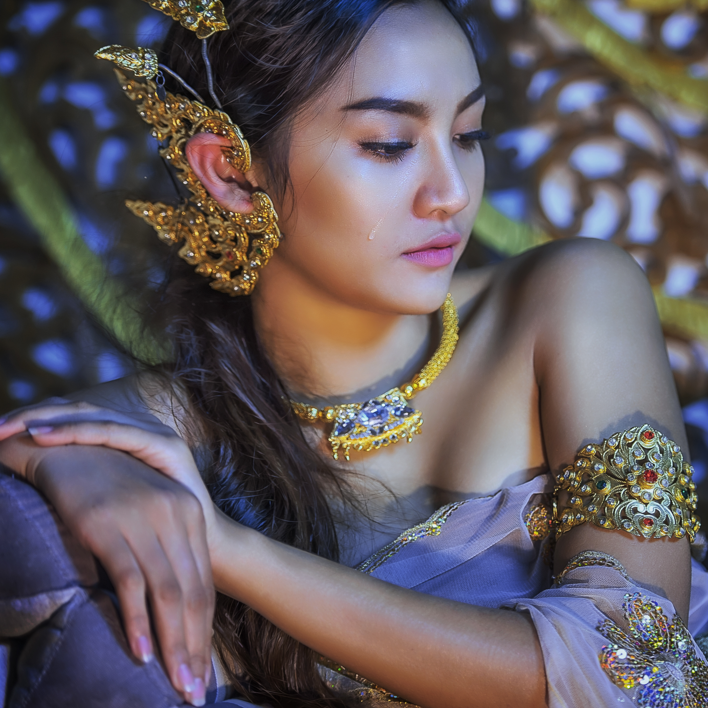 1237924 baixar imagens mulheres, asiática, colar, joia, joias, modelo, brincos, tailandês - papéis de parede e protetores de tela gratuitamente