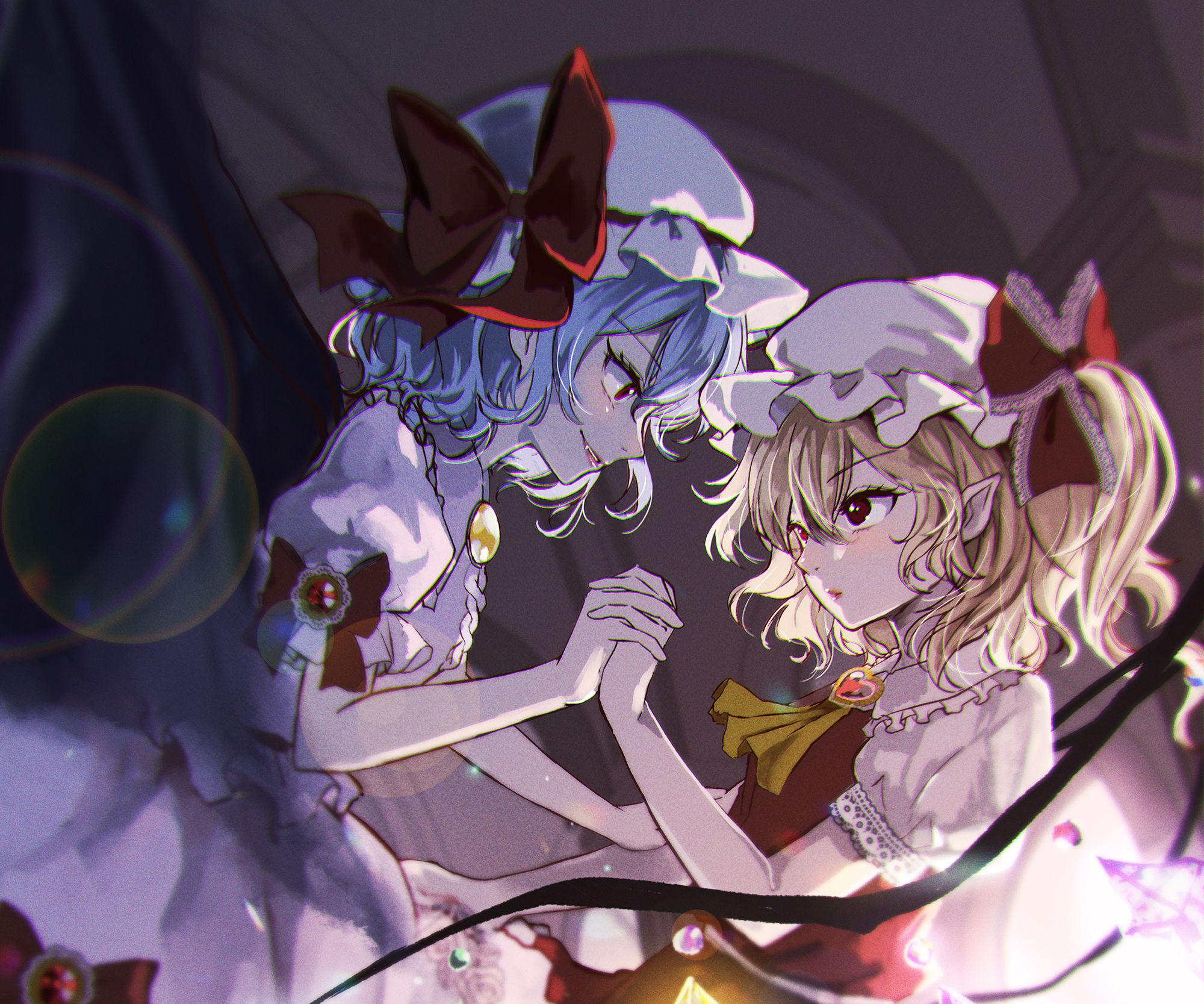 Descarga gratuita de fondo de pantalla para móvil de Animado, Remilia Escarlata, Flandre Escarlata, Touhou.