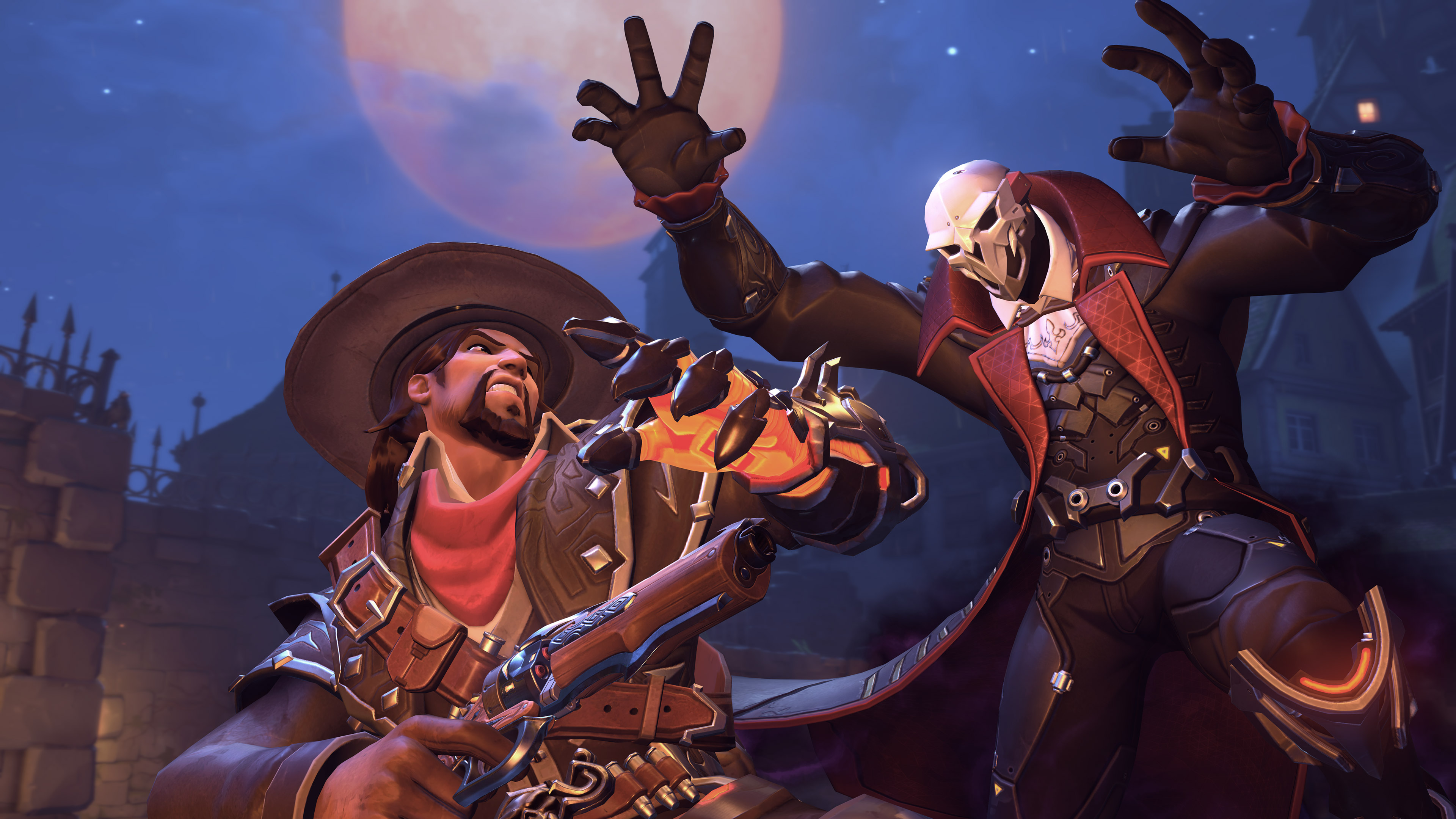 Download mobile wallpaper Overwatch, Video Game, Reaper (Overwatch), Mccree (Overwatch) for free.