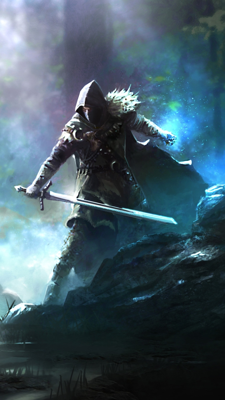 Download mobile wallpaper Warrior, Sword, Video Game, Elex for free.