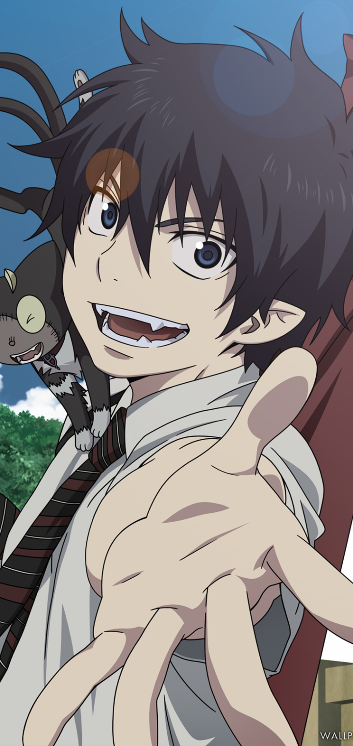 Handy-Wallpaper Animes, Schwarzes Haar, Blue Exorcist, Rin Okumura, Ao Kein Exorzist kostenlos herunterladen.