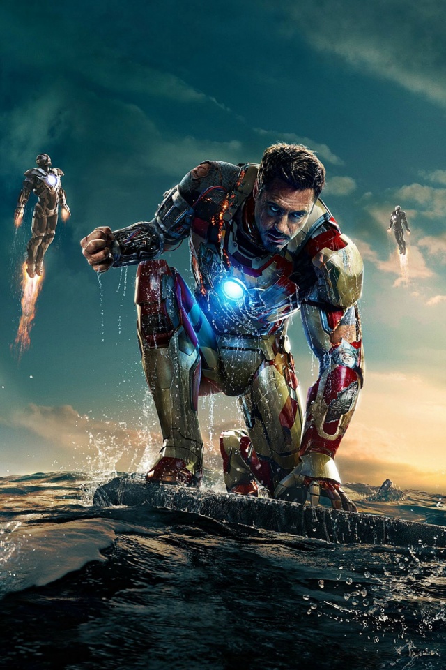Handy-Wallpaper Iron Man, Robert Downey Jr, Filme, Ironman, Superheld, Iron Man 3 kostenlos herunterladen.