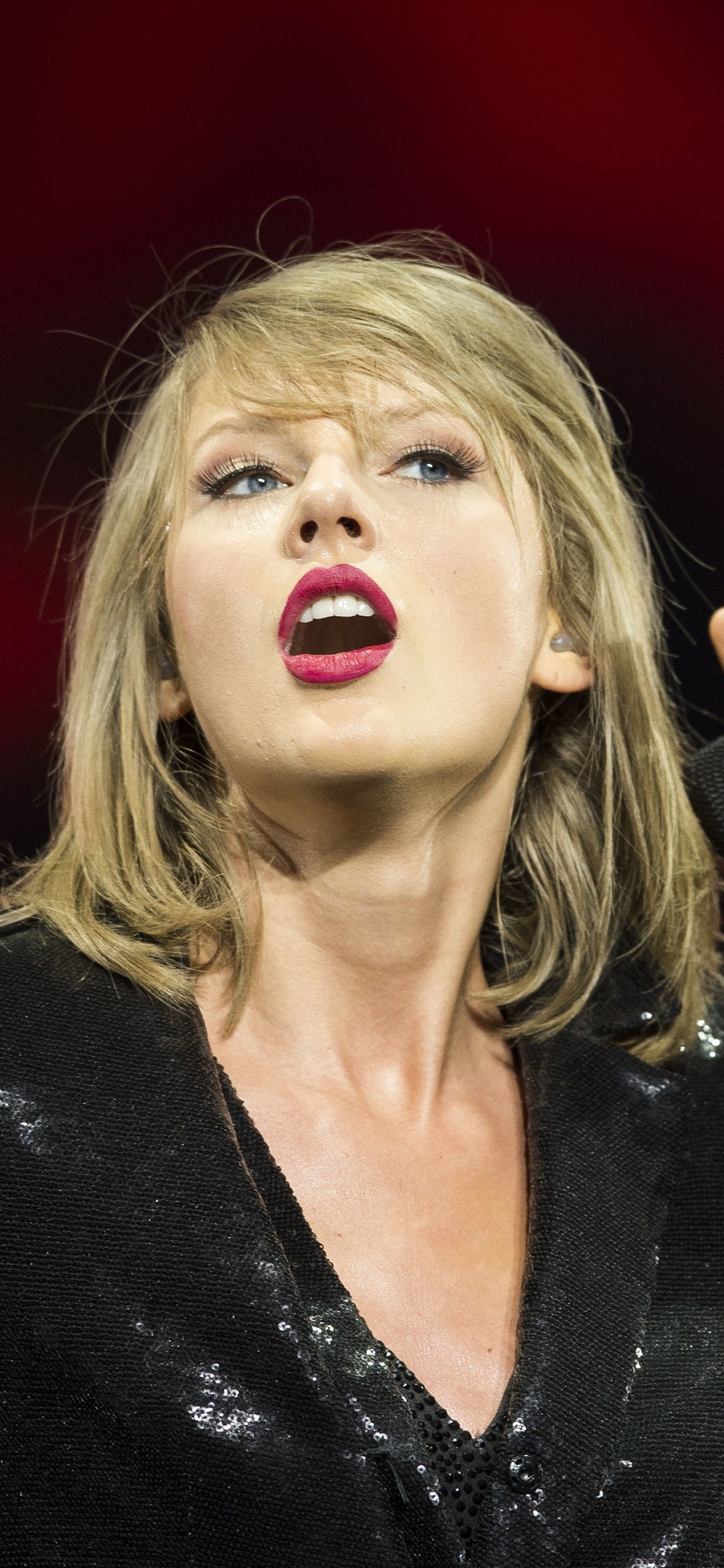 Download mobile wallpaper Music, Singer, Blonde, American, Taylor Swift, Lipstick for free.