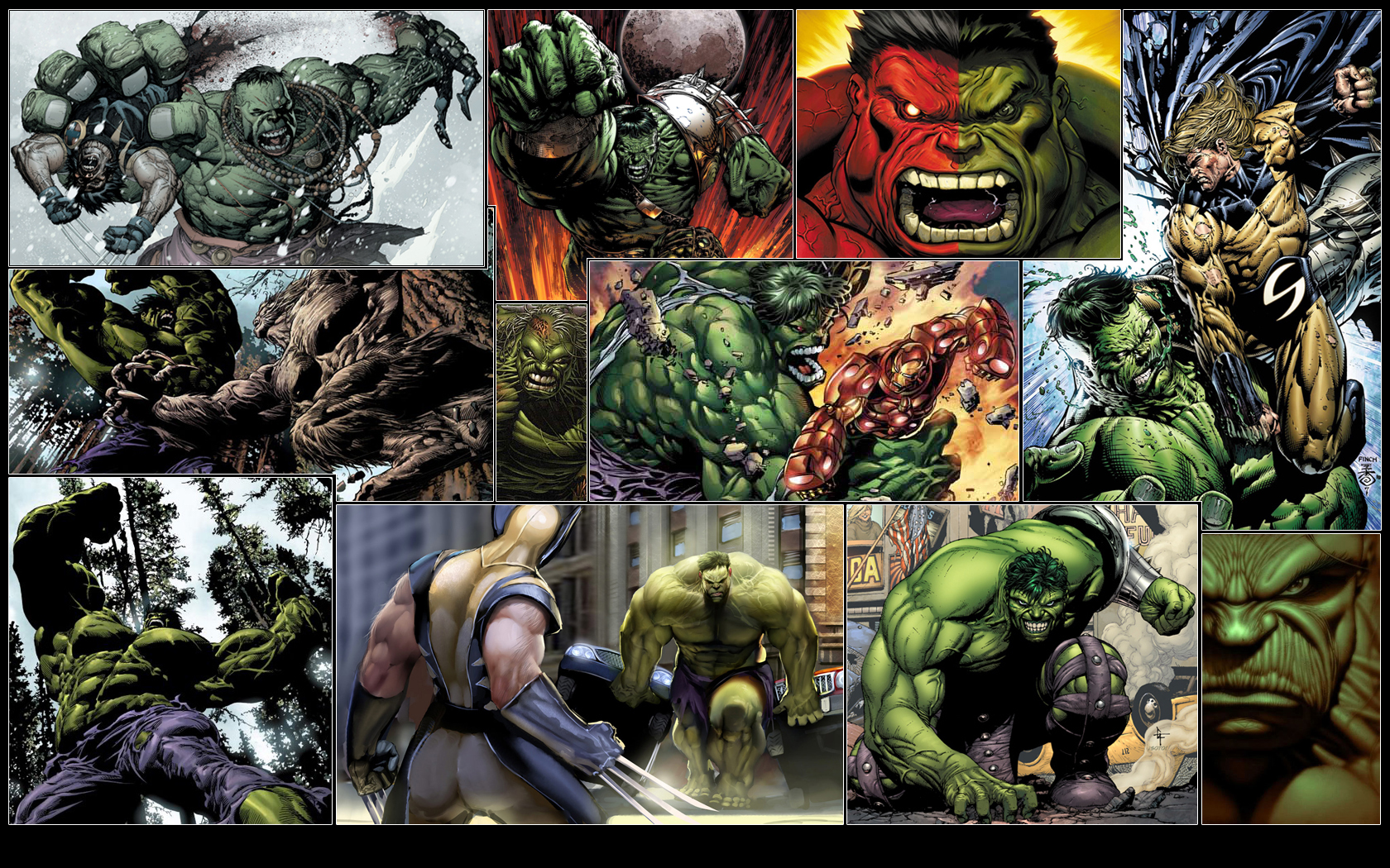 Download mobile wallpaper Wolverine, Hulk, Comics for free.
