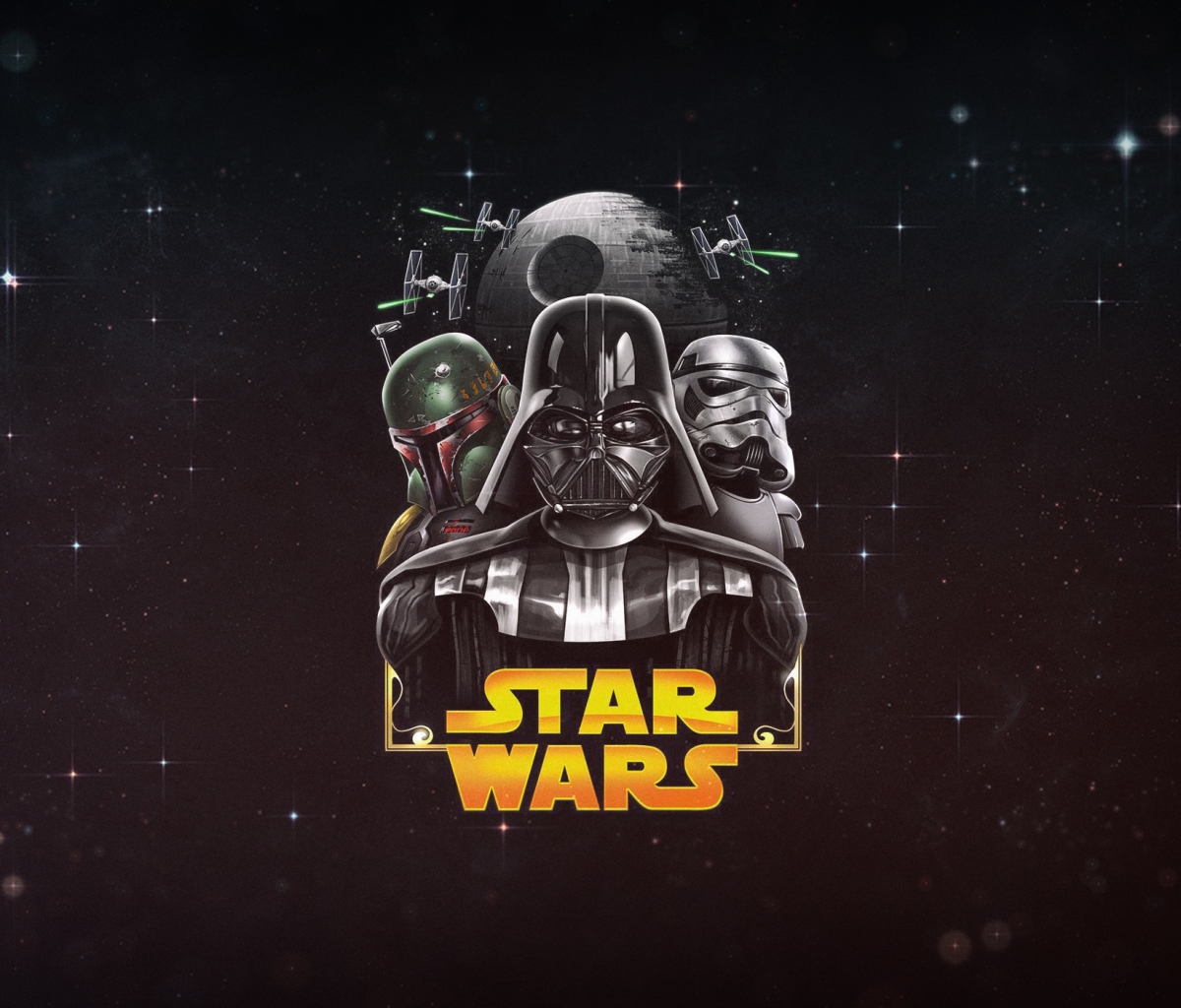 Download mobile wallpaper Star Wars, Movie, Darth Vader, Stormtrooper, Boba Fett, Death Star for free.