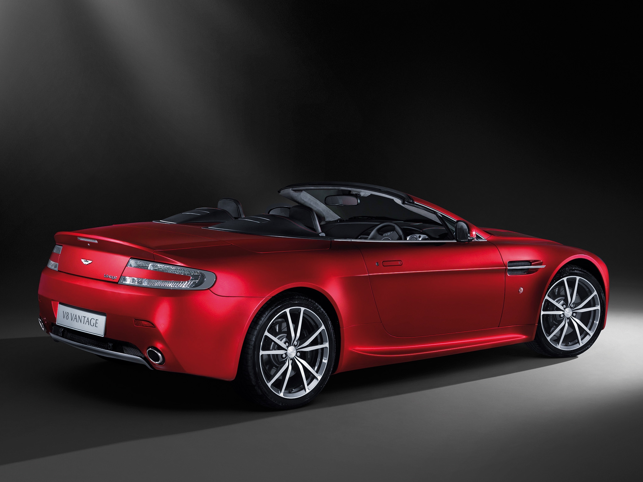 aston martin, cars, red, side view, style, cabriolet, 2008, v8, vantage wallpapers for tablet