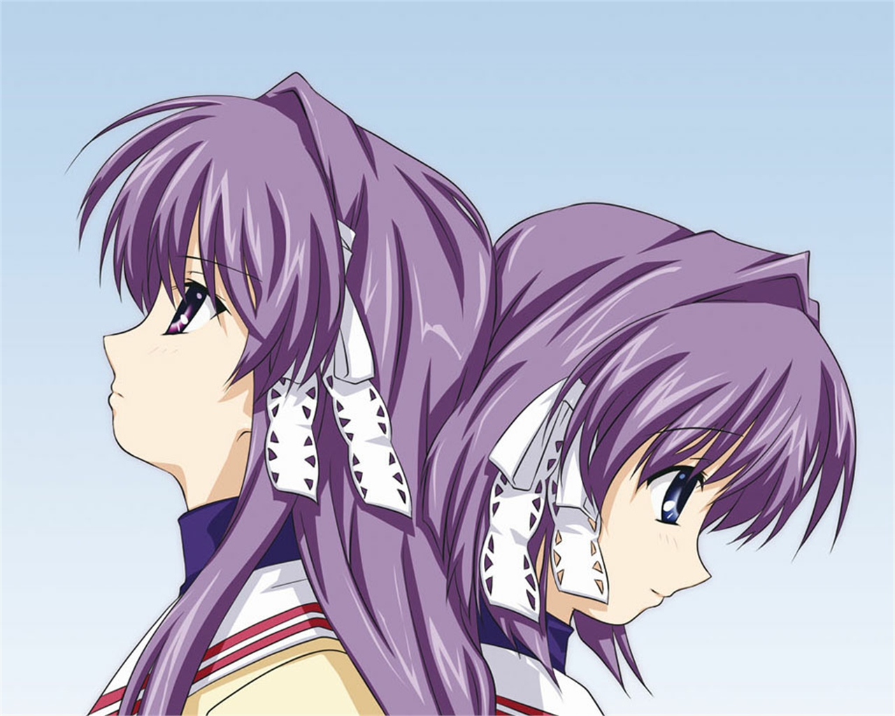 Free download wallpaper Anime, Kyou Fujibayashi, Clannad, Ryou Fujibayashi on your PC desktop