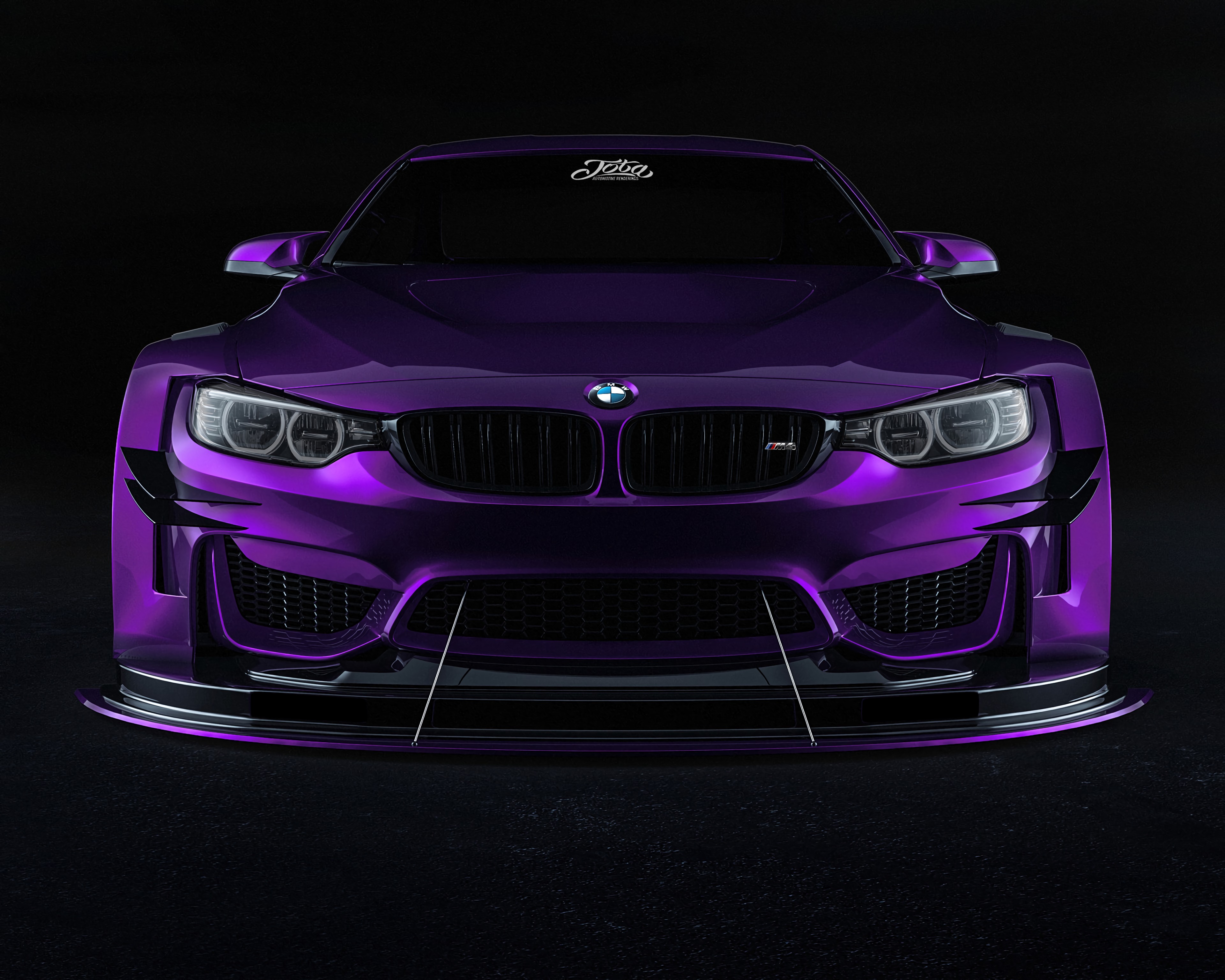 car, cars, purple, violet, sports, bmw, front view, machine, sports car