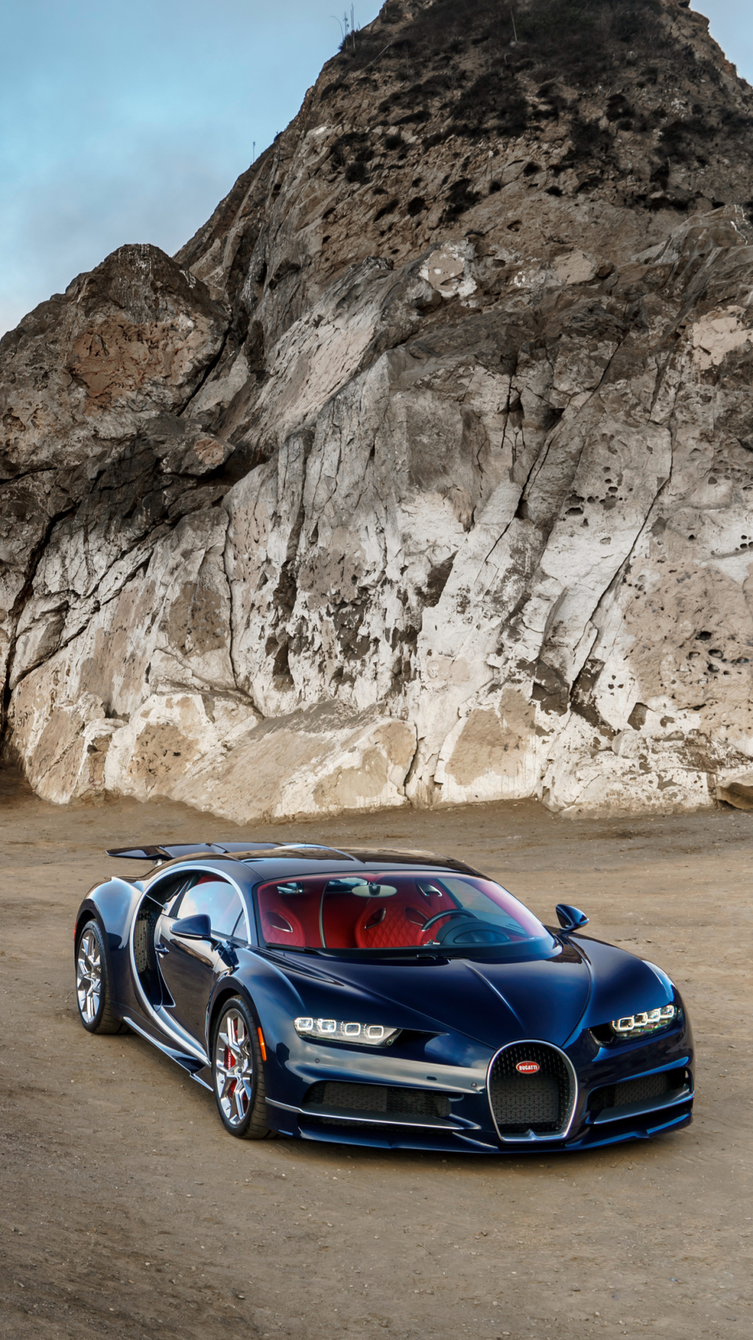 Download mobile wallpaper Sea, Bugatti, Coast, Car, Ocean, Supercar, Vehicle, Bugatti Chiron, Vehicles for free.