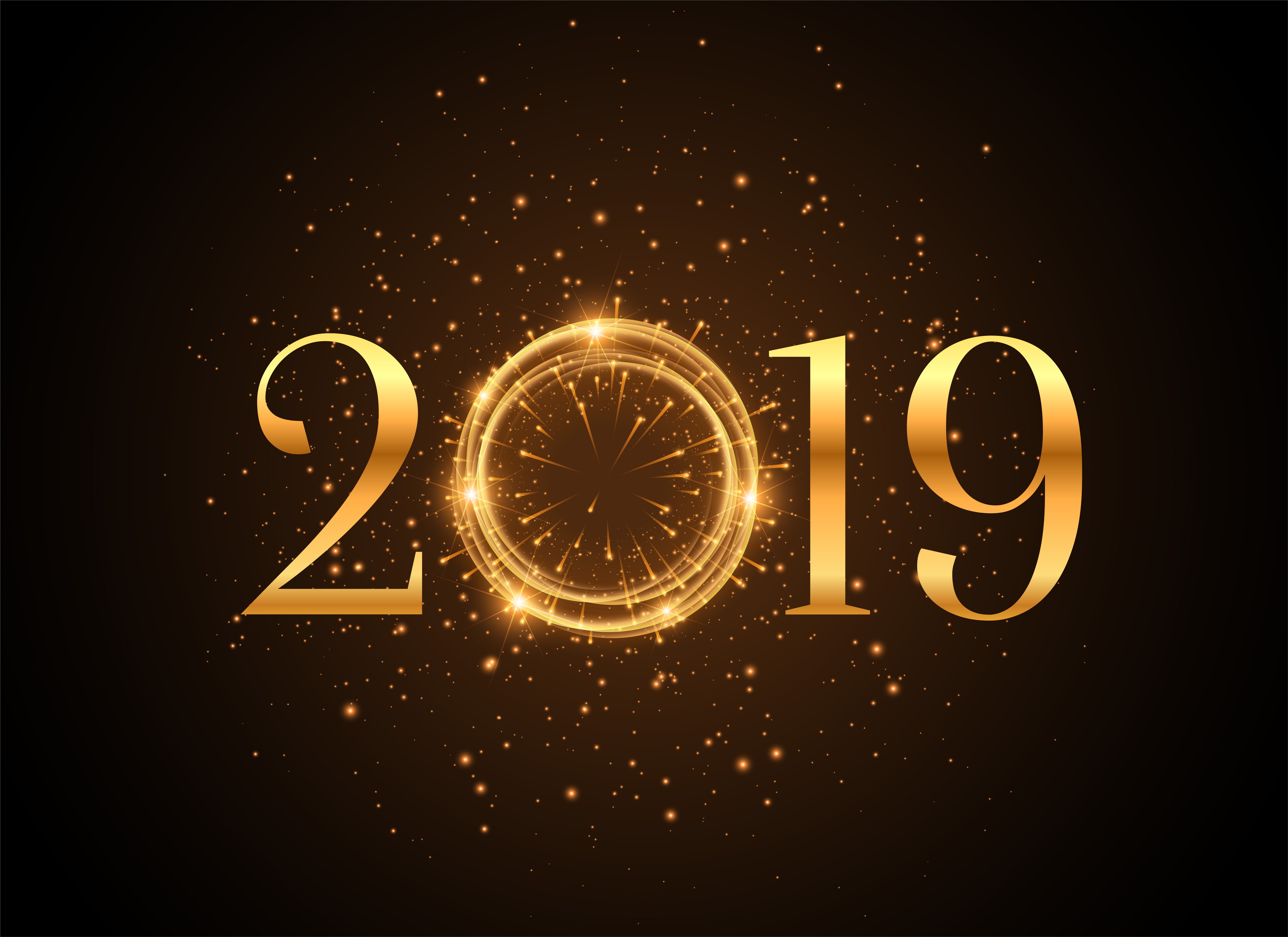 無料モバイル壁紙ホリデー, 2019年新年をダウンロードします。