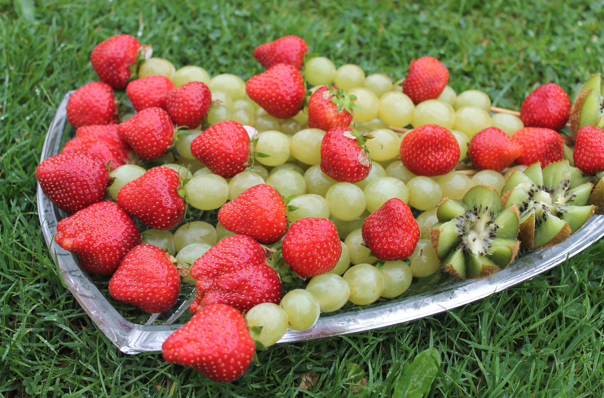 Téléchargez des papiers peints mobile Nourriture, Fraise, Kiwi, Fruit, Raisins, Des Fruits gratuitement.