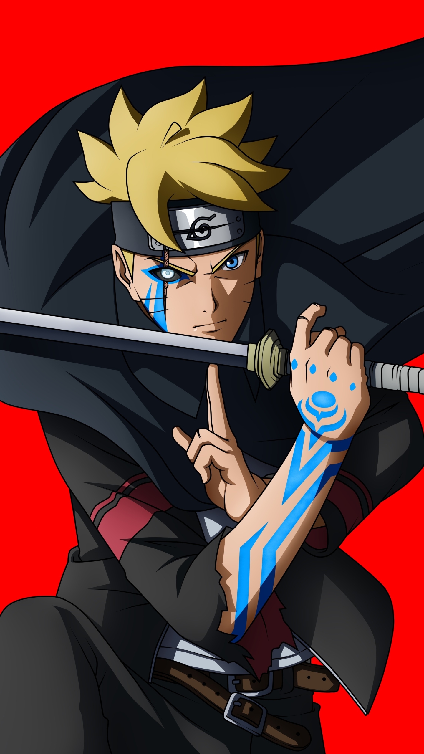 Baixar papel de parede para celular de Anime, Naruto, Arma, Olhos Azuis, Espada, Boruto Uzumaki, Boruto, Boruto (Anime) gratuito.